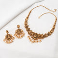 Traditional Peacock and Lakshmi Necklace Set