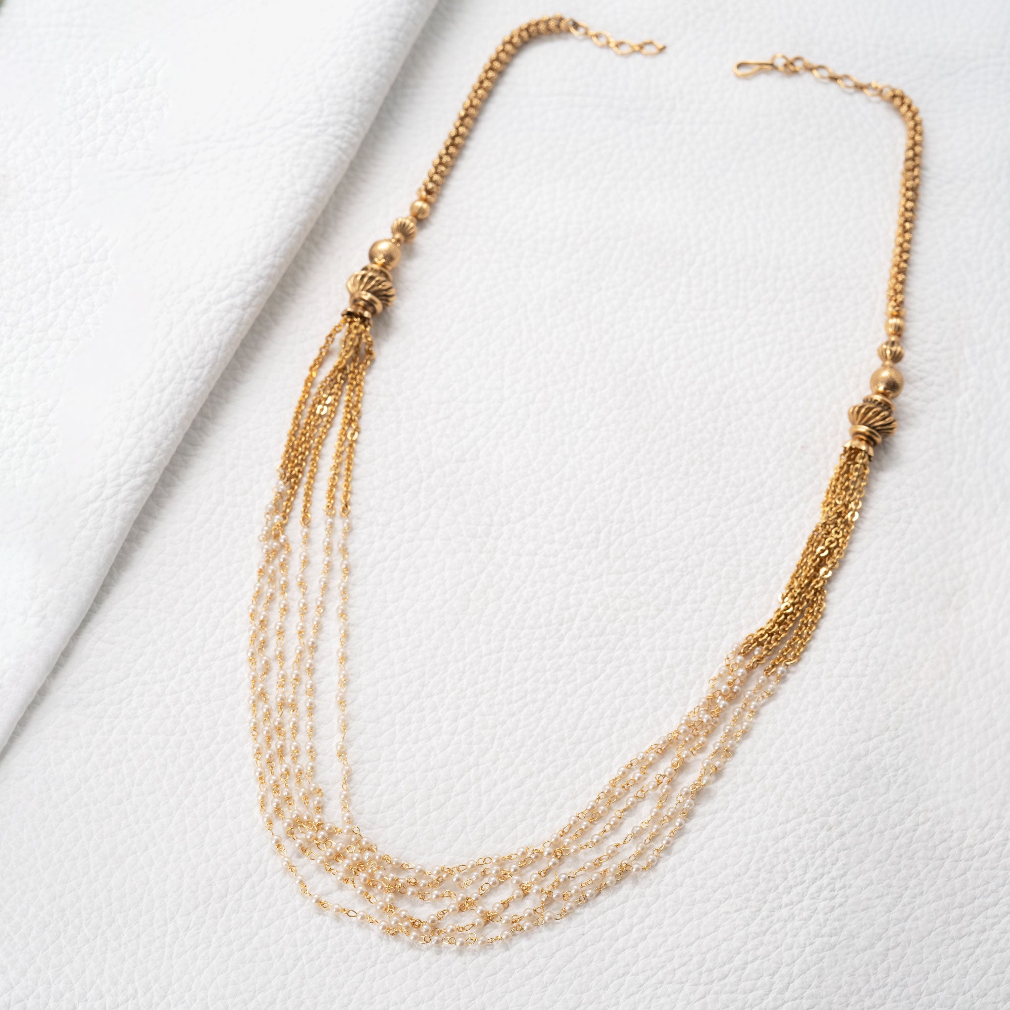 Trendy Layered Pearl Necklace