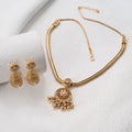 Trendy Necklace Set with Crescent Pendant