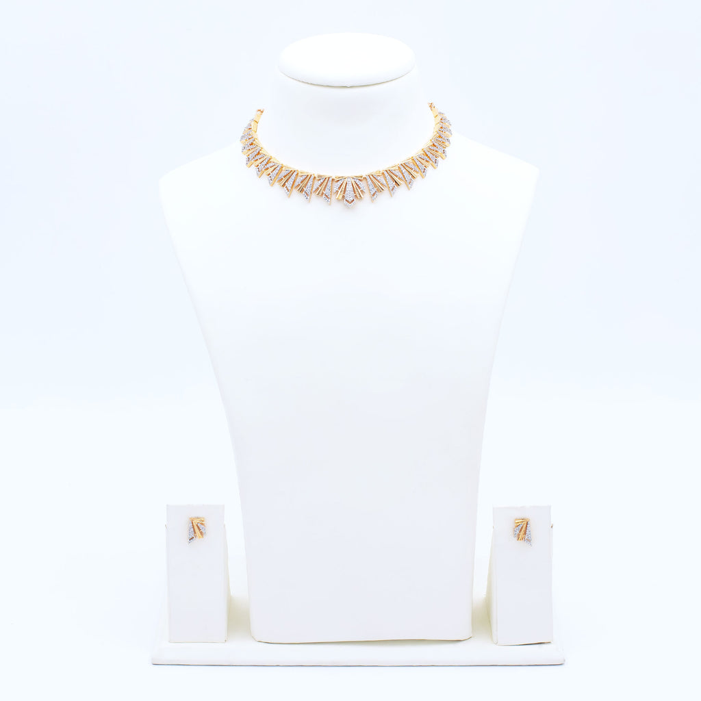 Modern Scallop Necklace Set