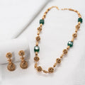 Trendy Floral Bunch Necklace Set