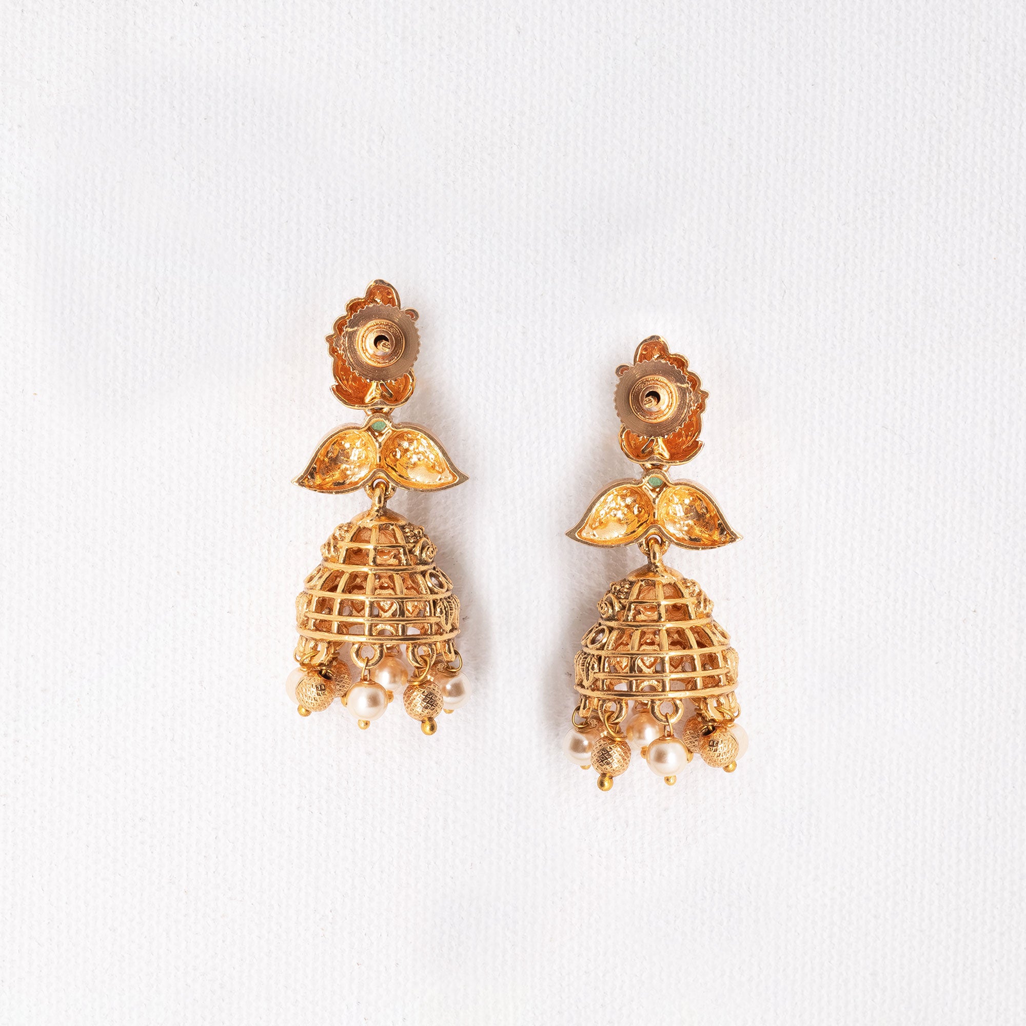 Traditional Big Peacock Earring Set