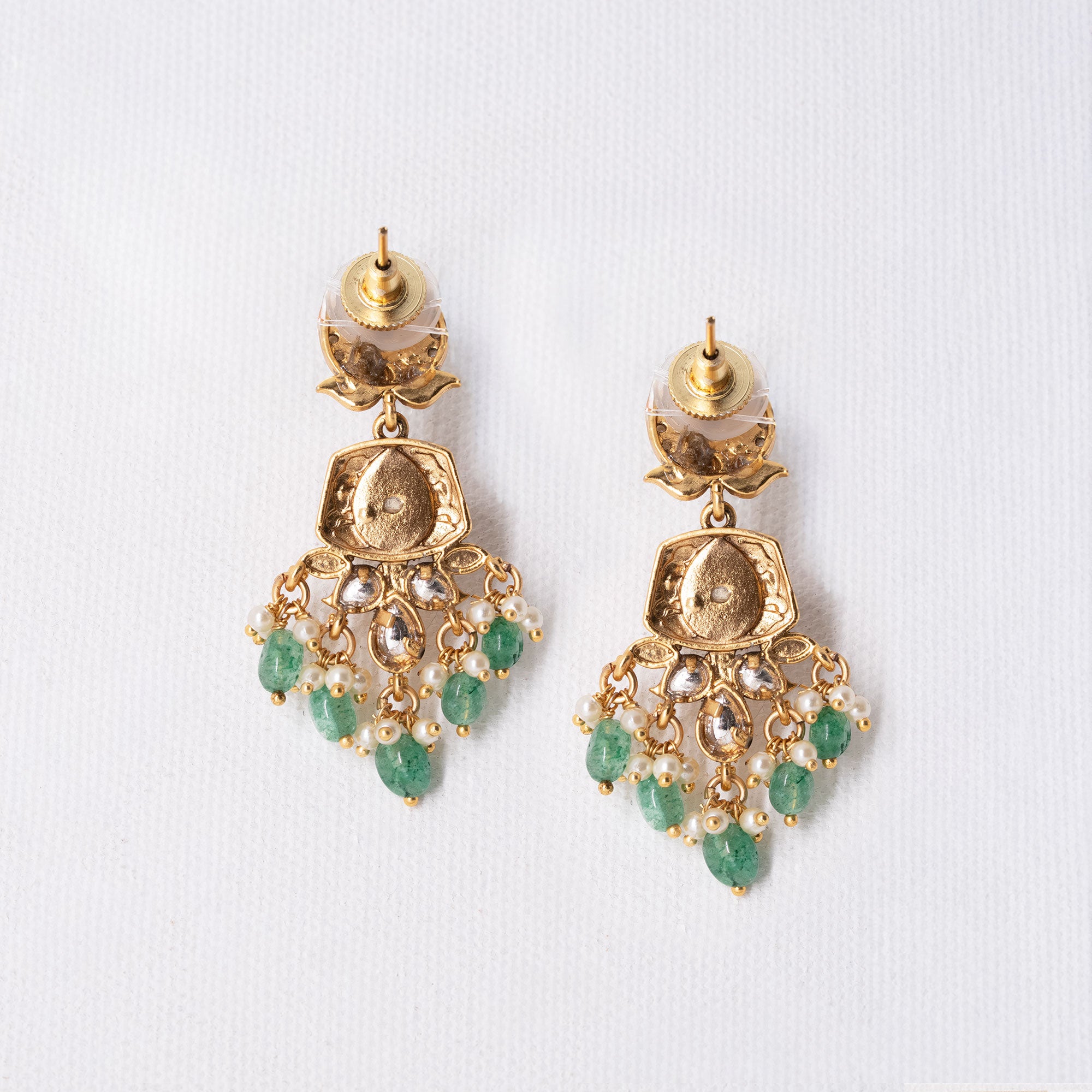 Traditional Floral Top Box Earring Set