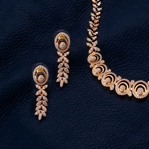 Modern Hollow Drop Necklace Set