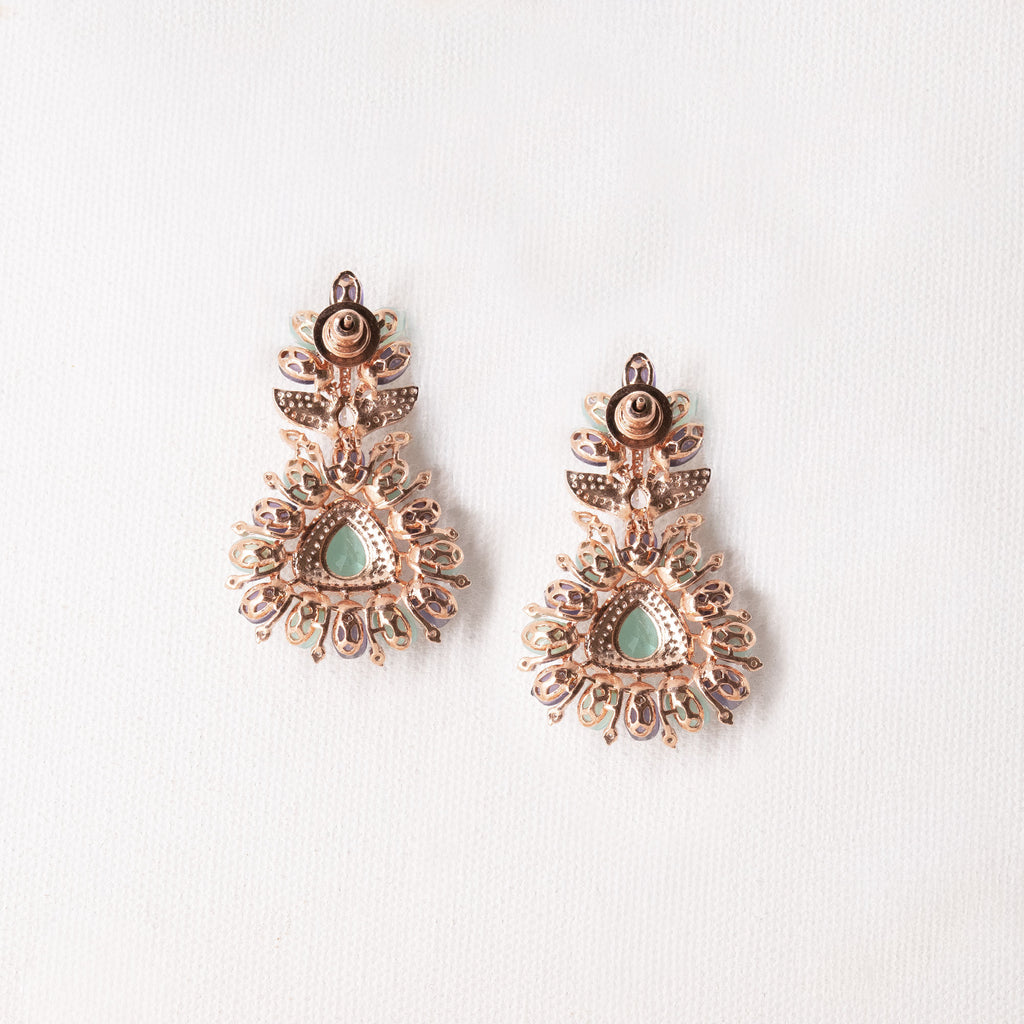 Modern Floral Top Earrings