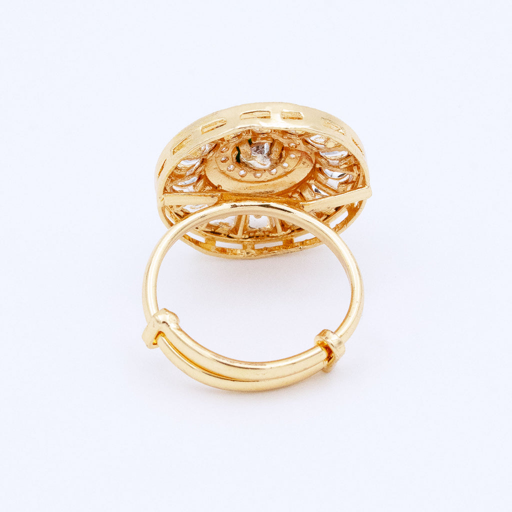 Trendy Round Geometrical Ring