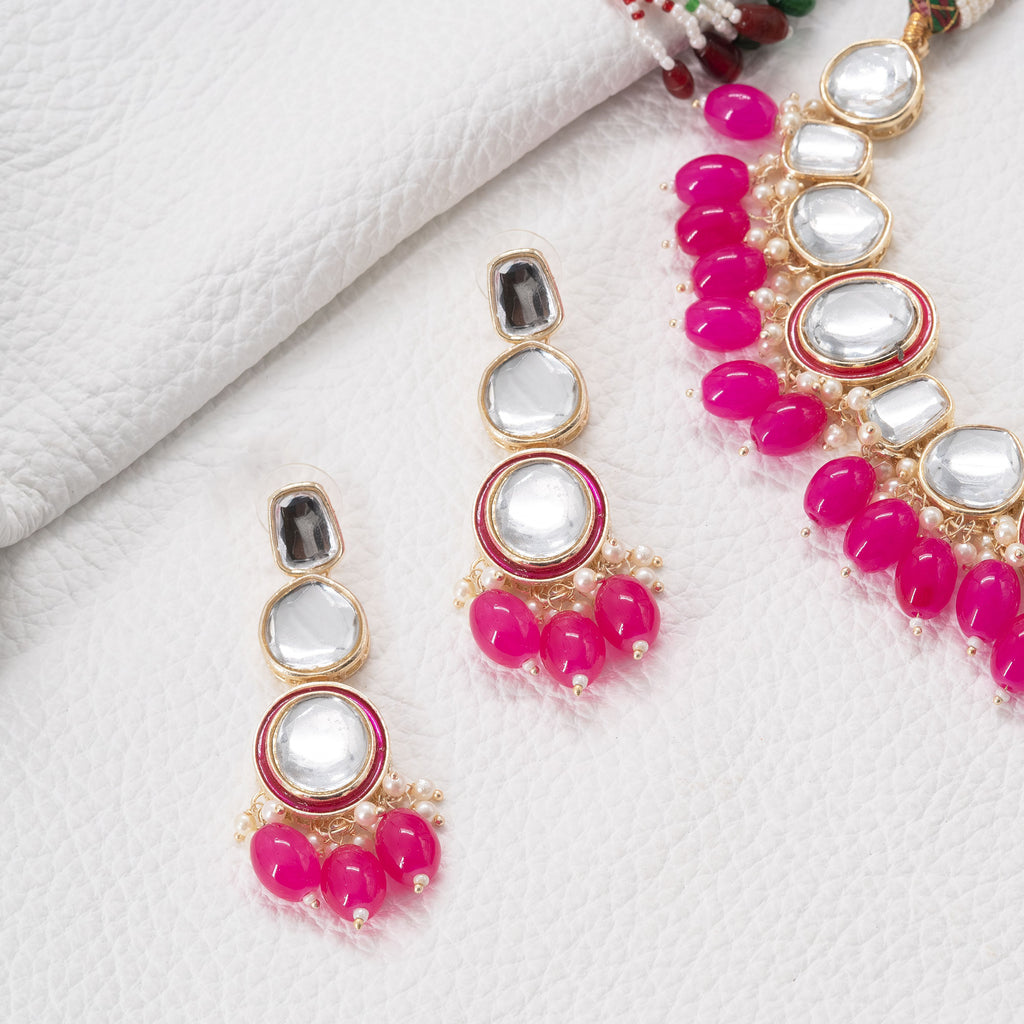 Modern Alternate Geometric Necklace Set