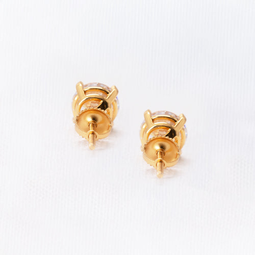 Modern Curved Prong Screw Back Tops ( Small )