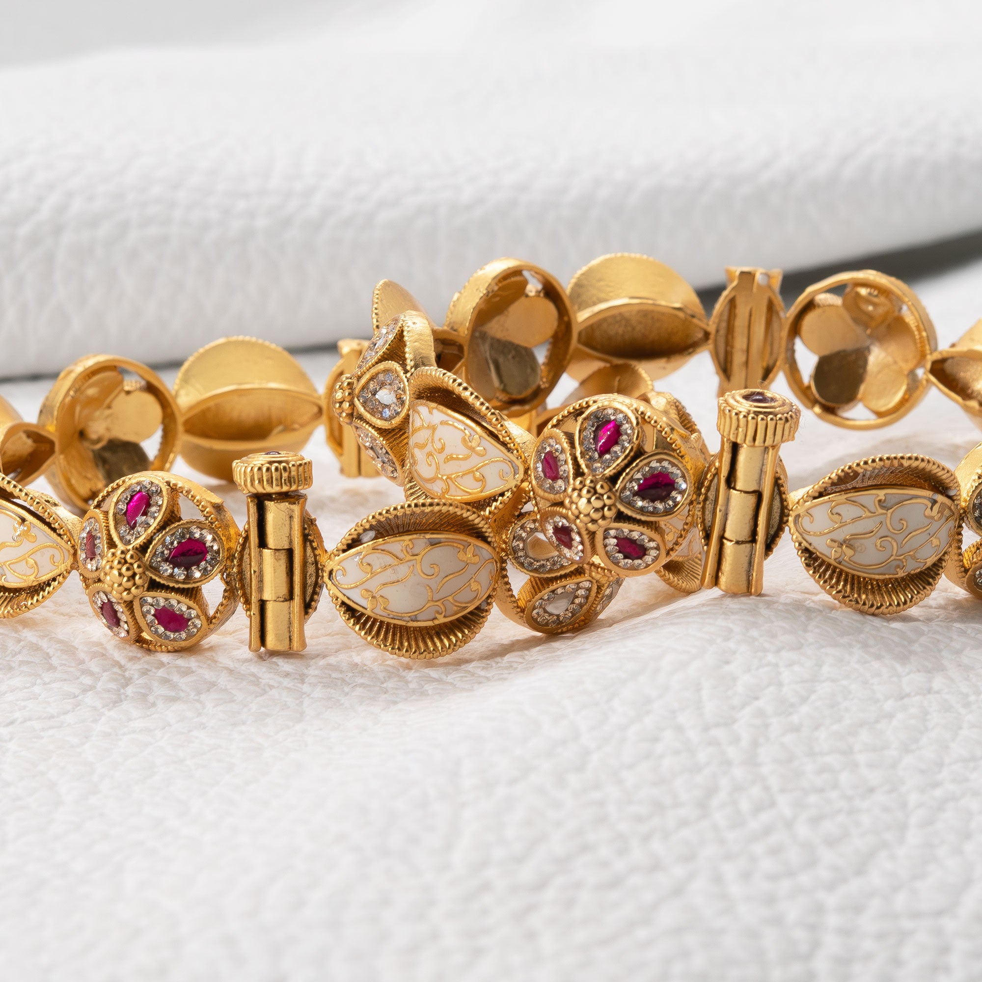 Trendy Multicolored Dome Bangles (Set of 2)