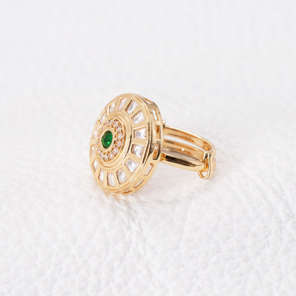 Trendy Round Geometrical Ring