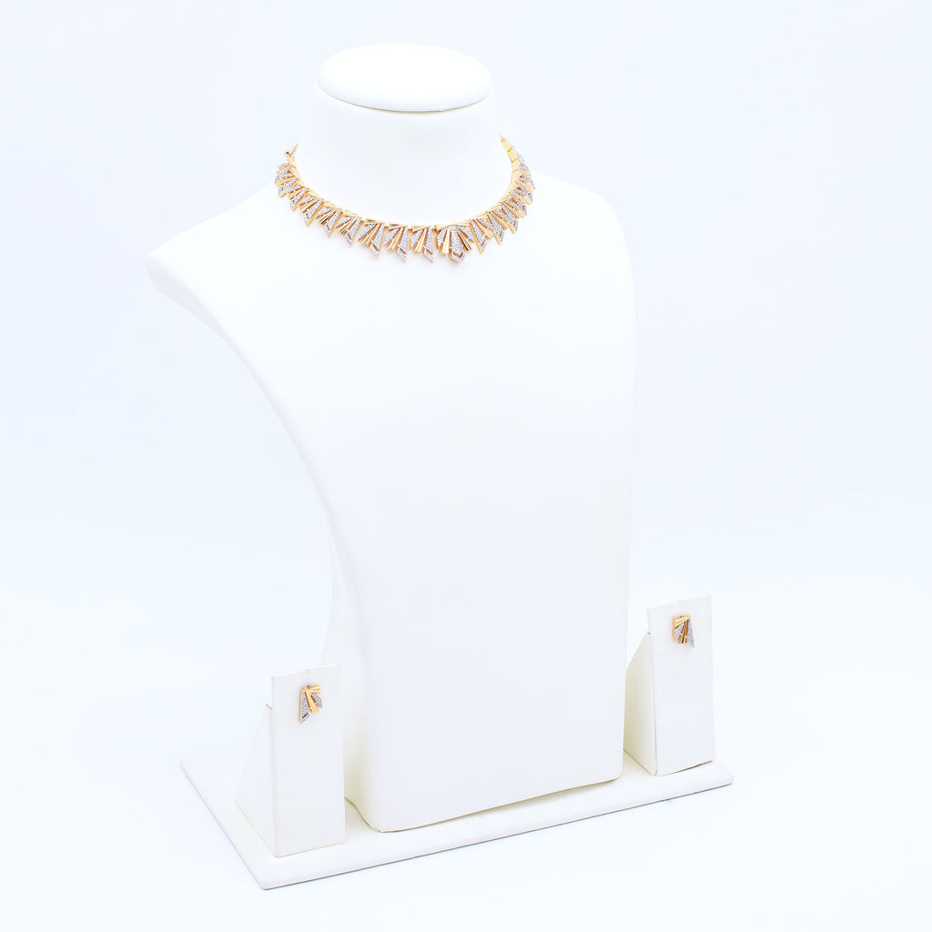 Modern Scallop Necklace Set