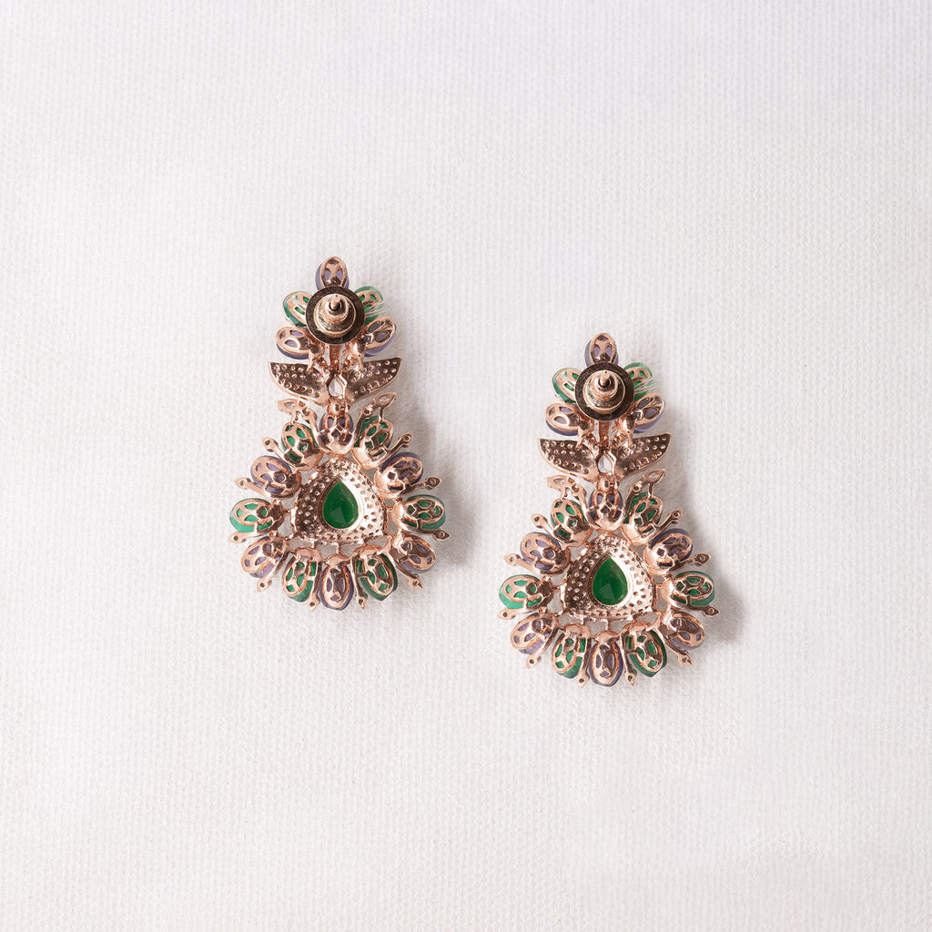 Modern Floral Top Earrings