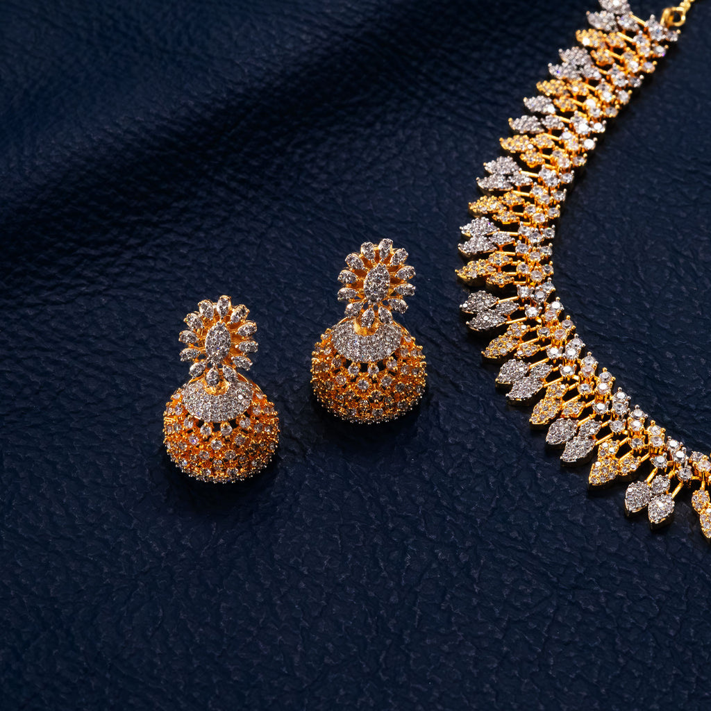 Trendy Floral Necklace Set