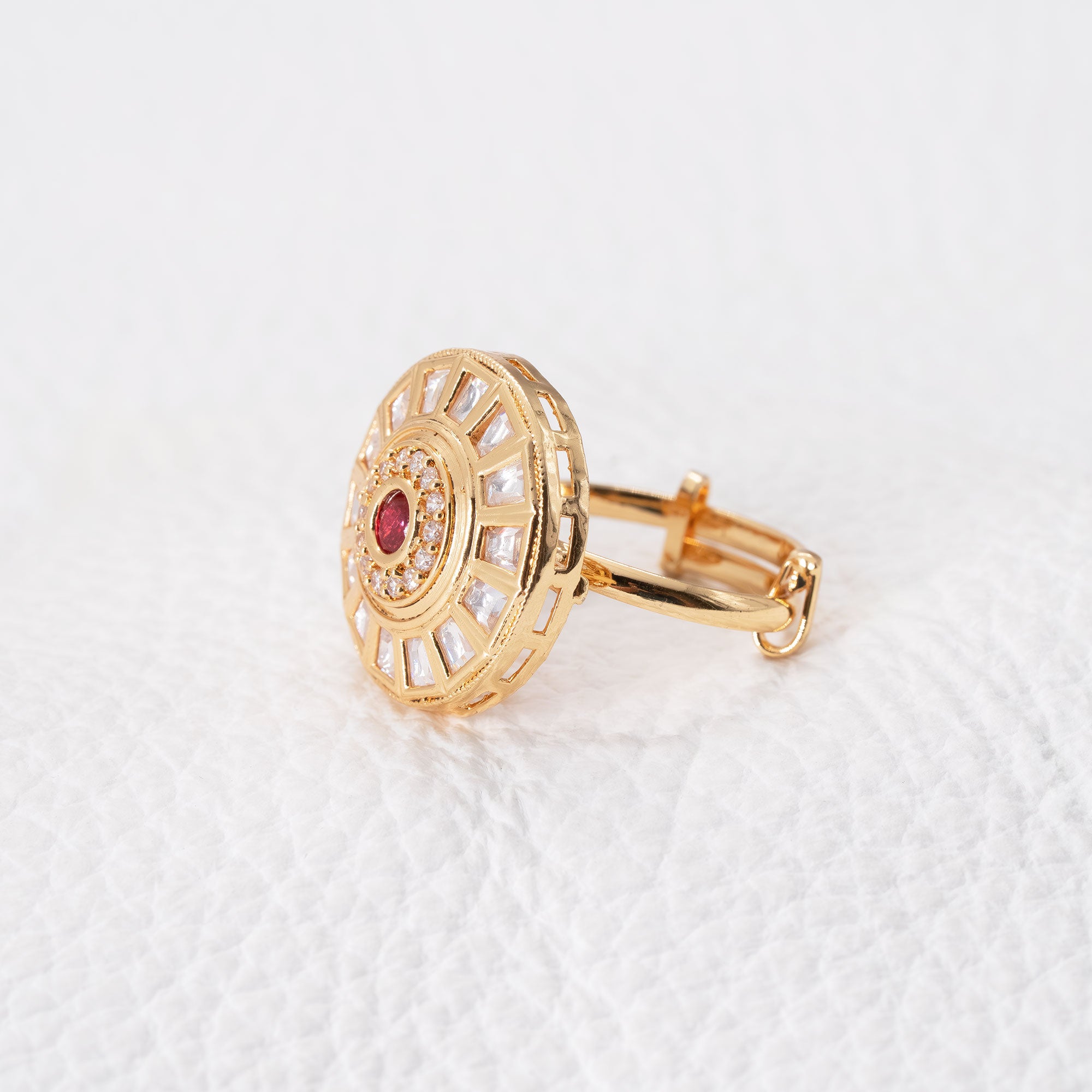 Trendy Round Geometrical Ring