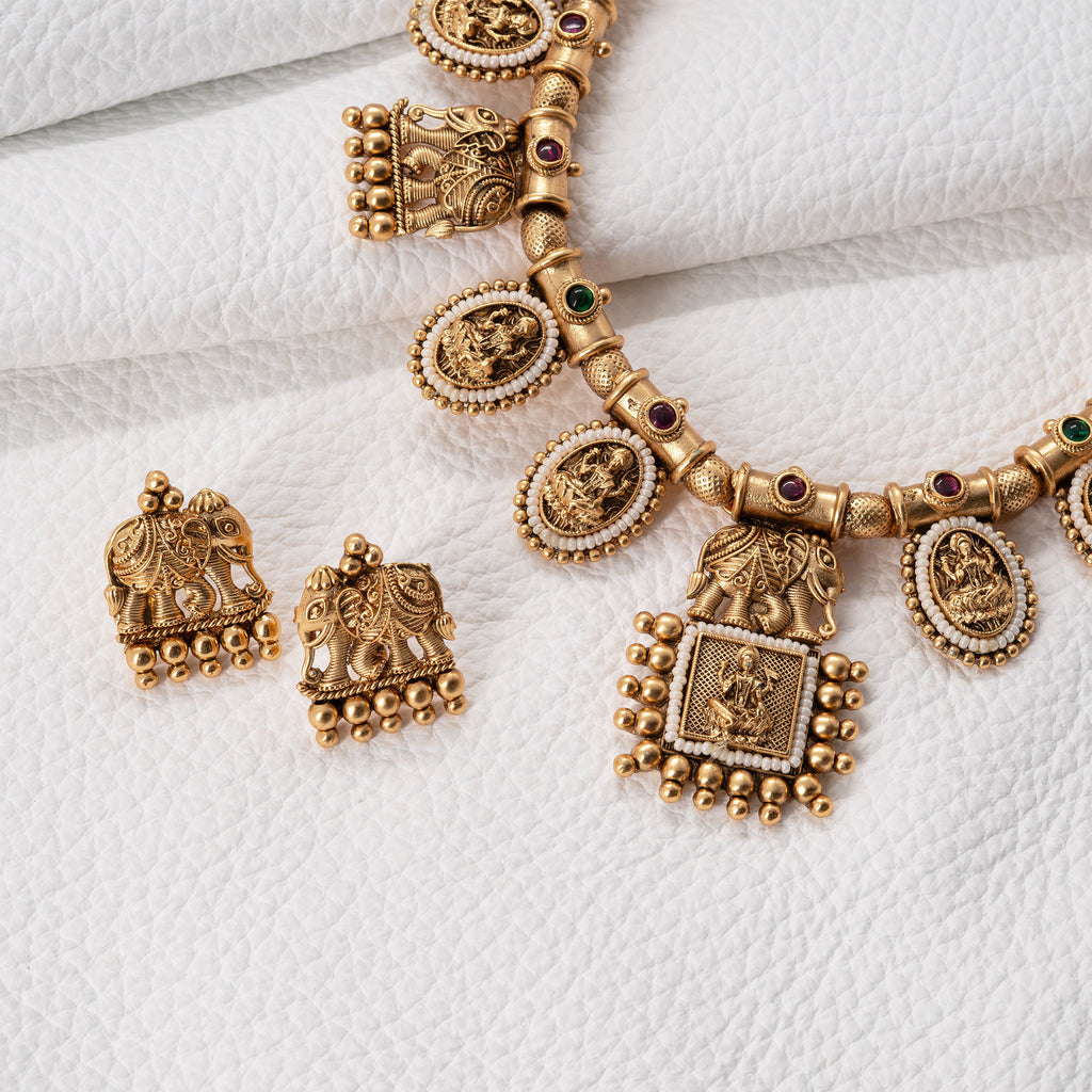Traditional Laxmi Necklace Set
