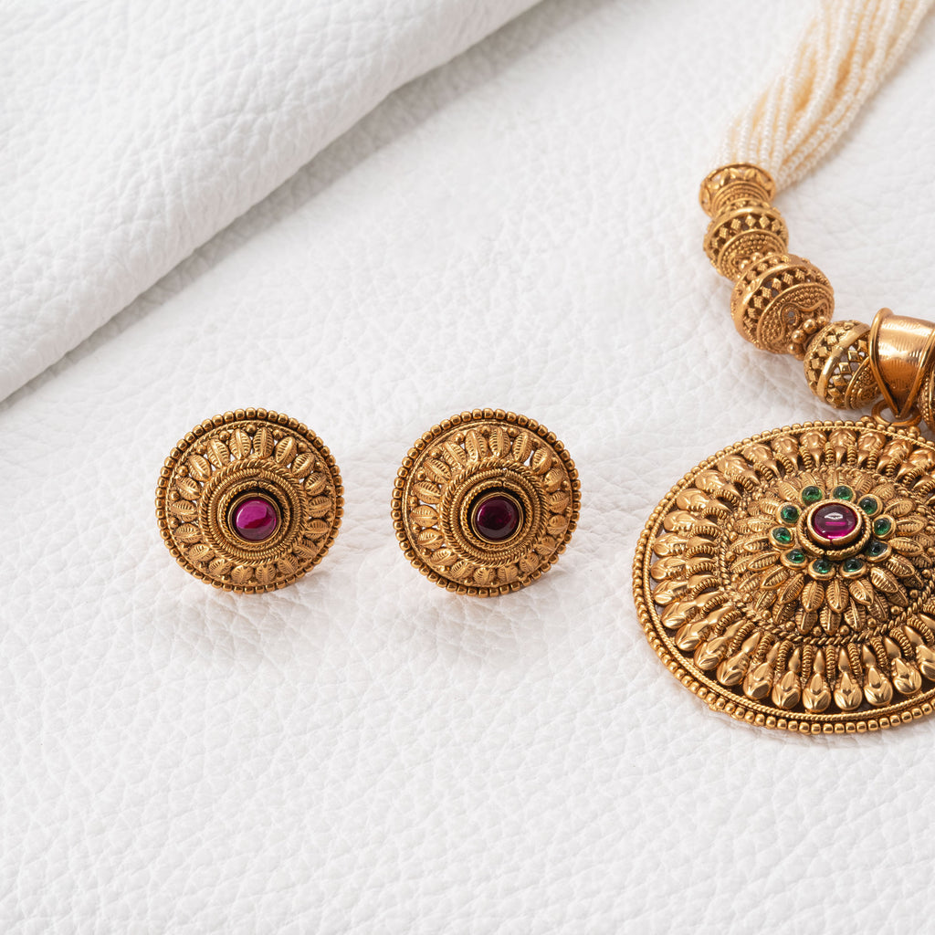 Traditional Temple Necklace Set