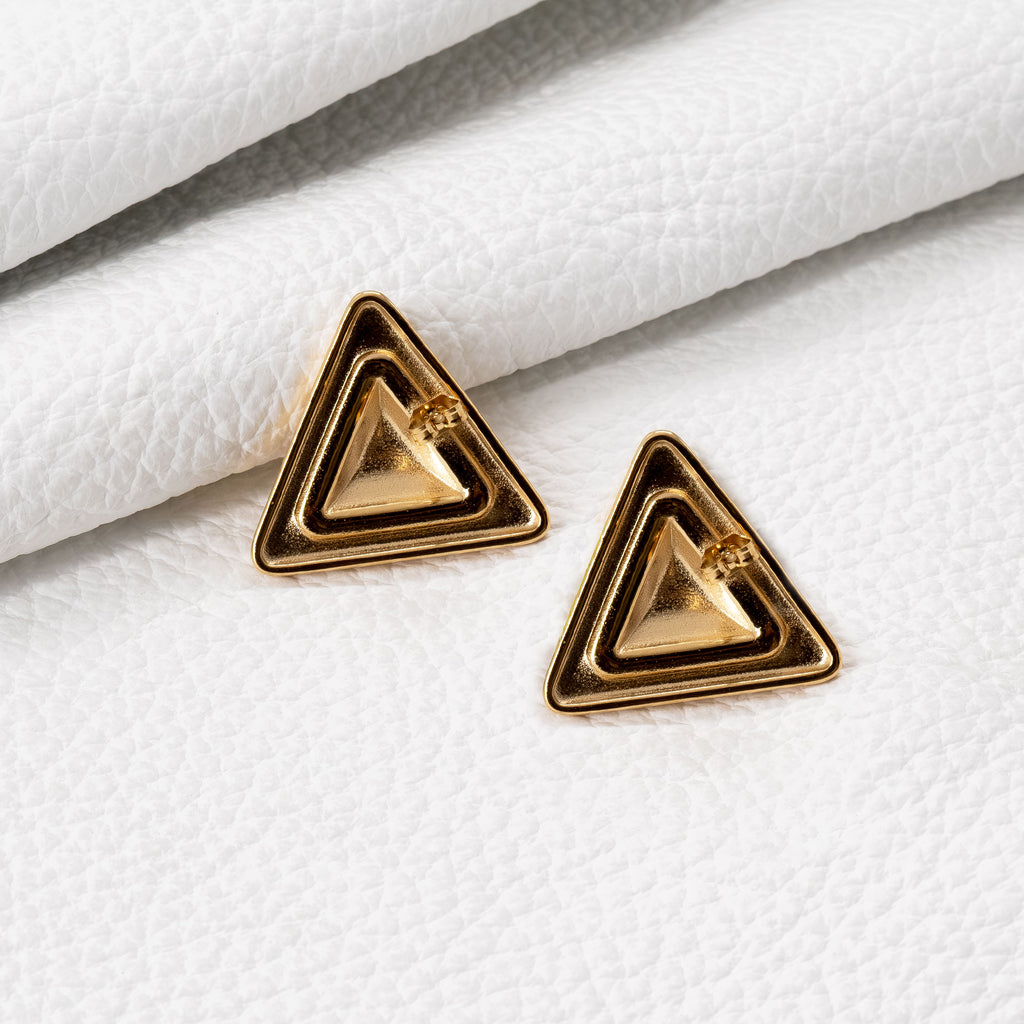 Trendy Triangular Earring Set