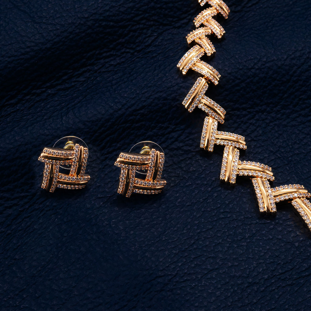 Modern Link Necklace Set