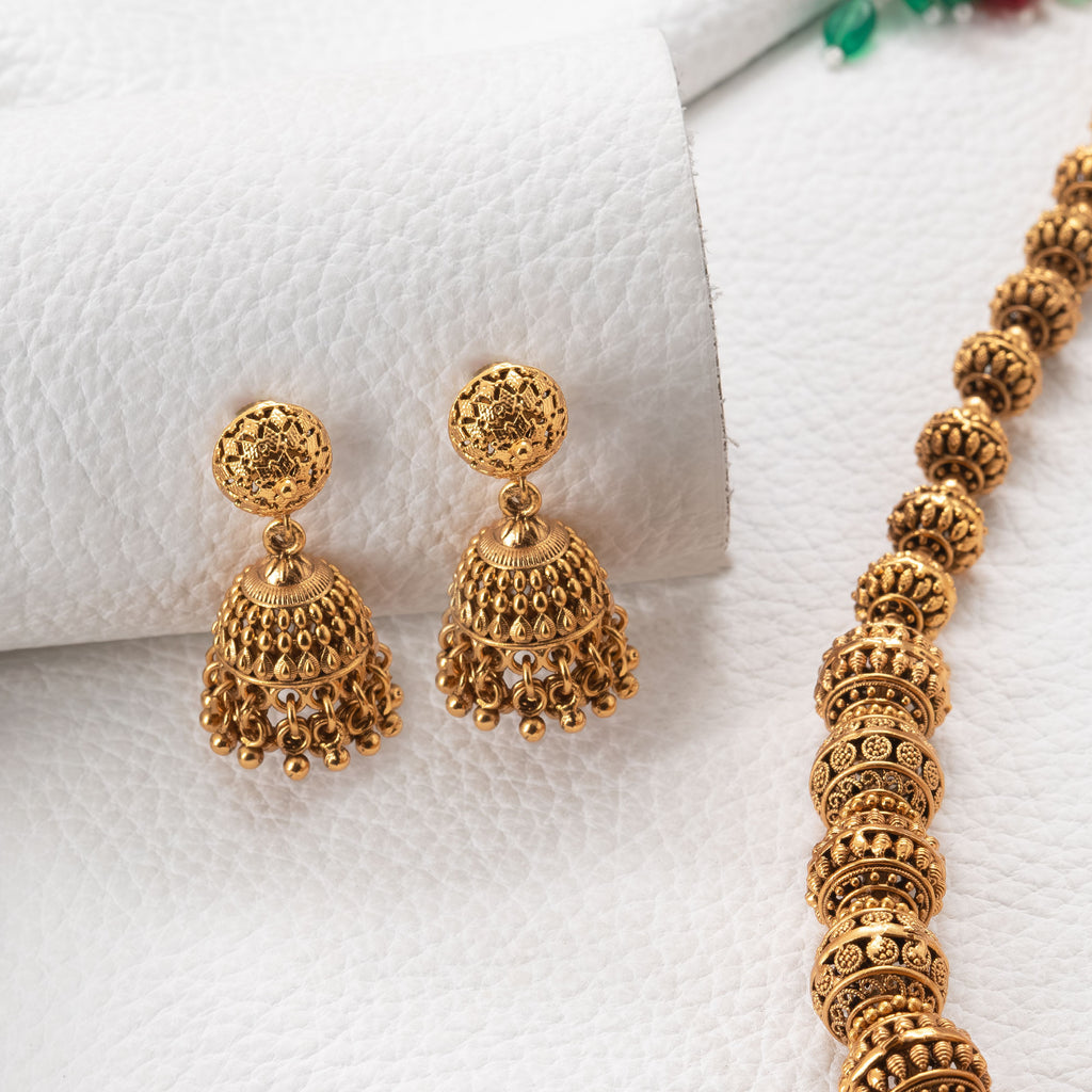 Trendy Big Rudraksha Necklace Set
