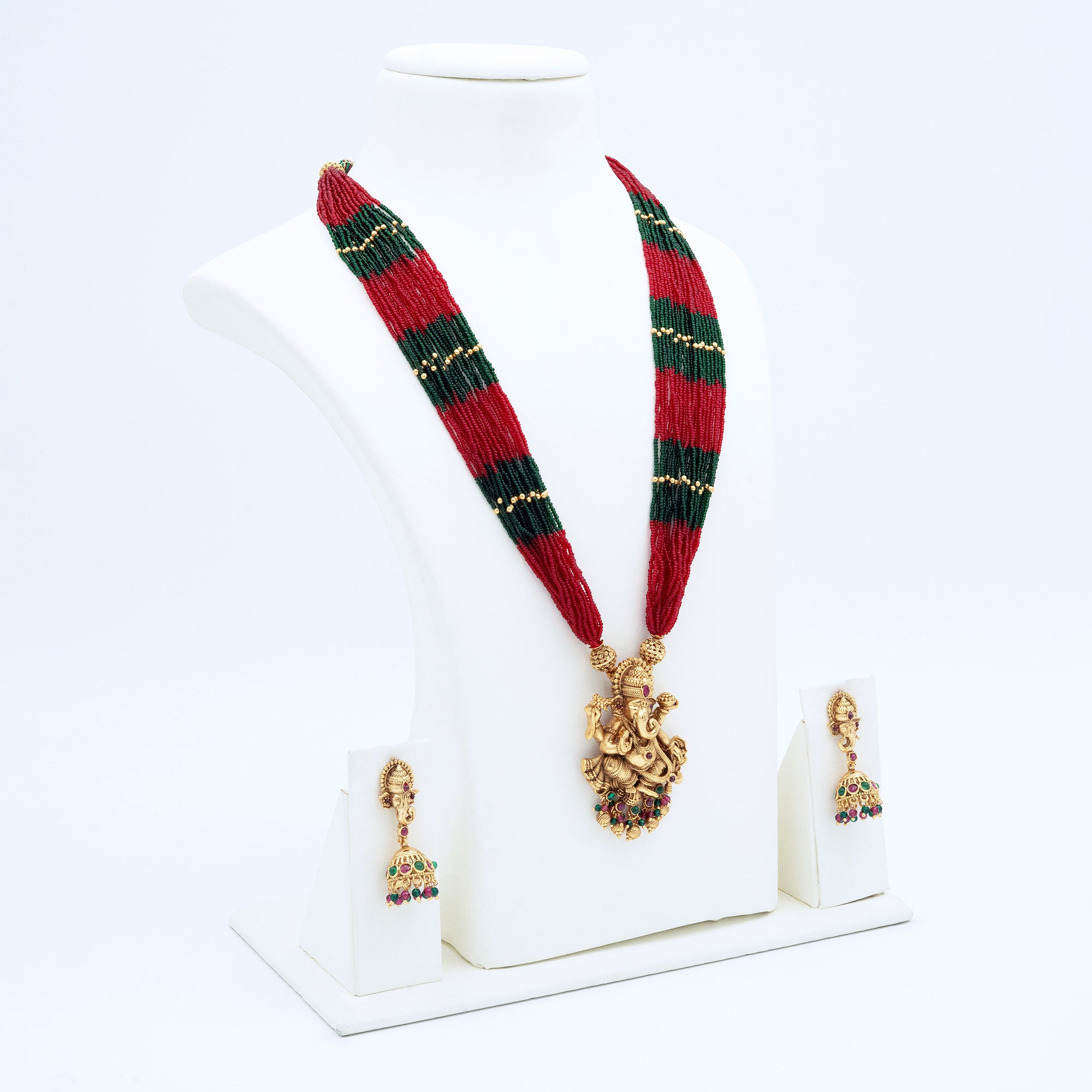 Trendy Ganesha Pendant Necklace Set