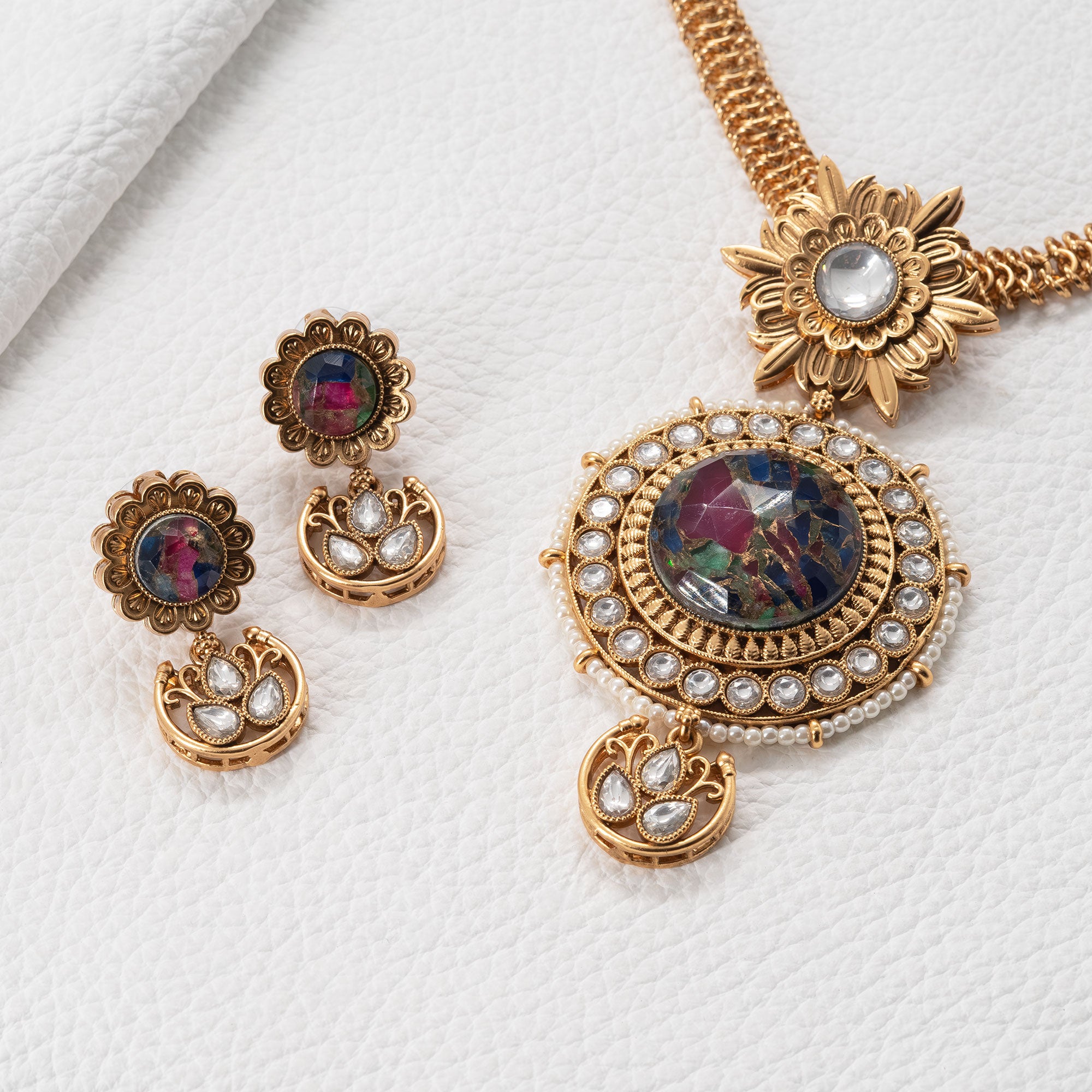 Traditional Mosaic Pendant Set