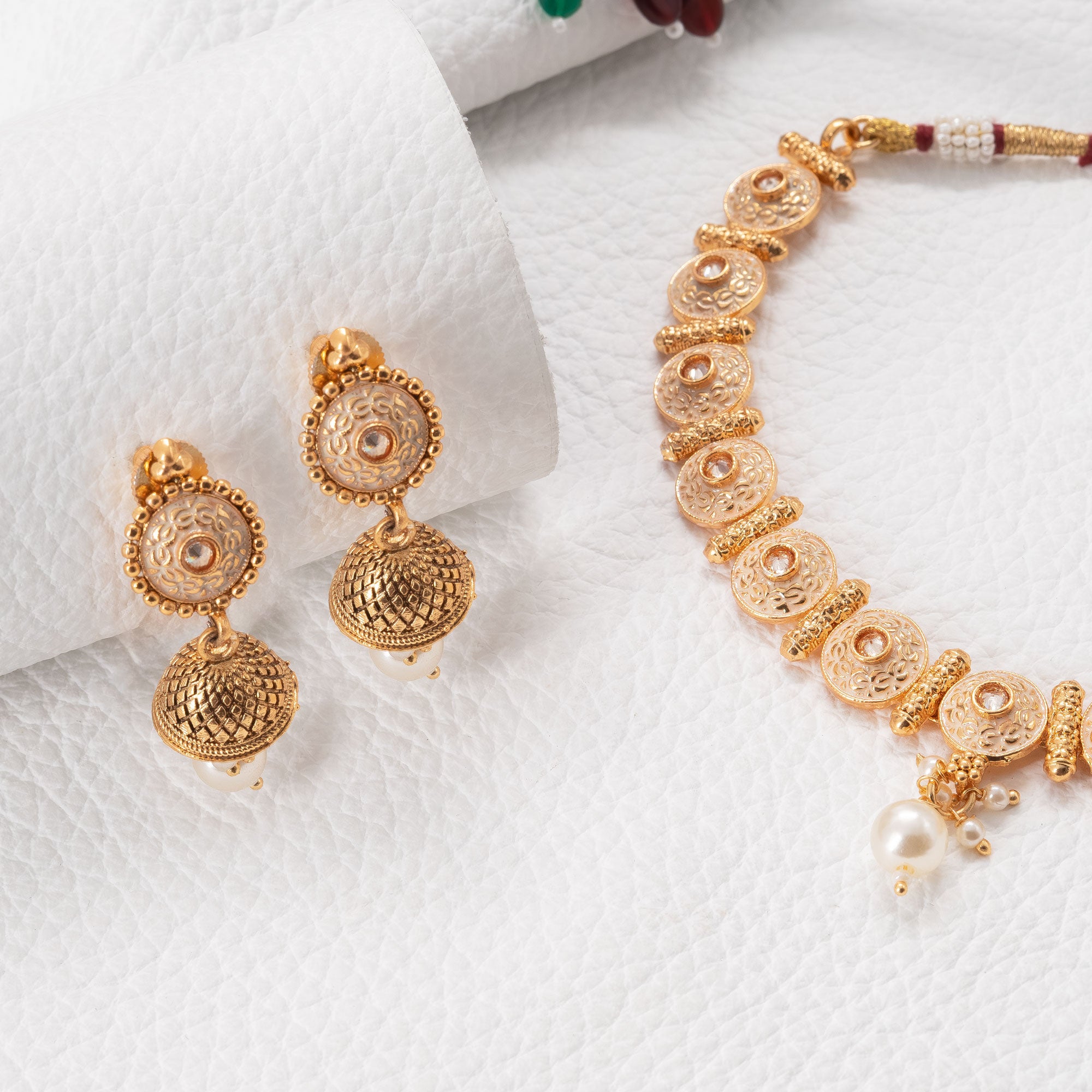 Traditional Circular Interlinked Necklace Set