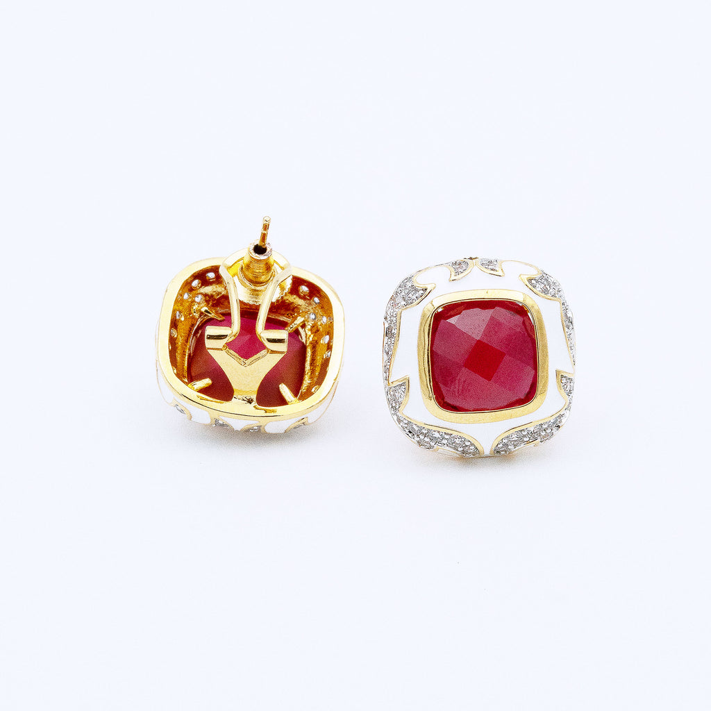 Modern Box Shaped Earrings