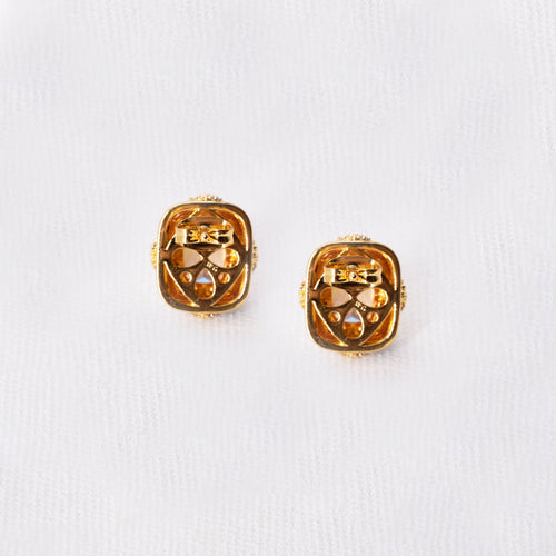 Modern Cushion Cut Earrings
