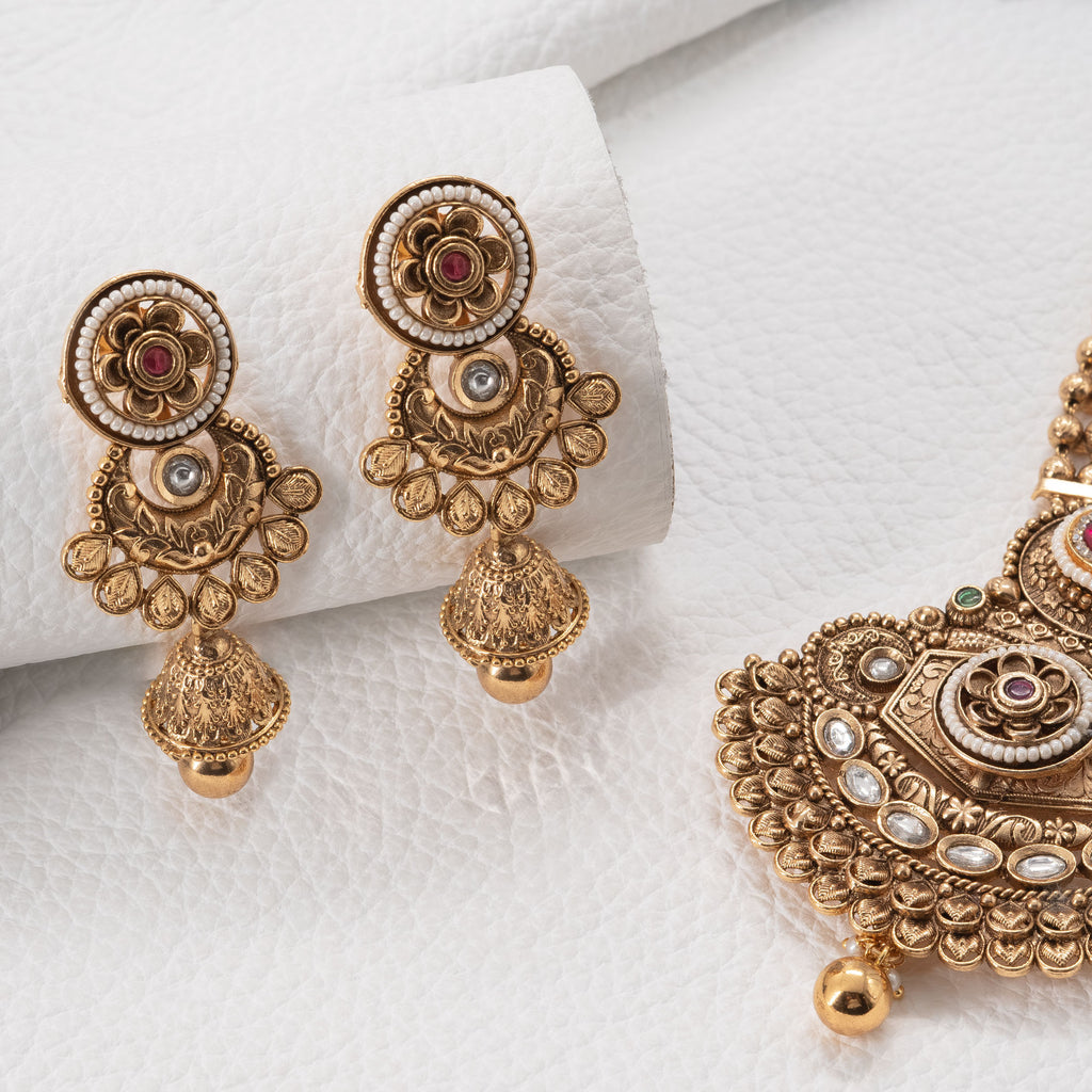 Traditional Temple Style Haram Set