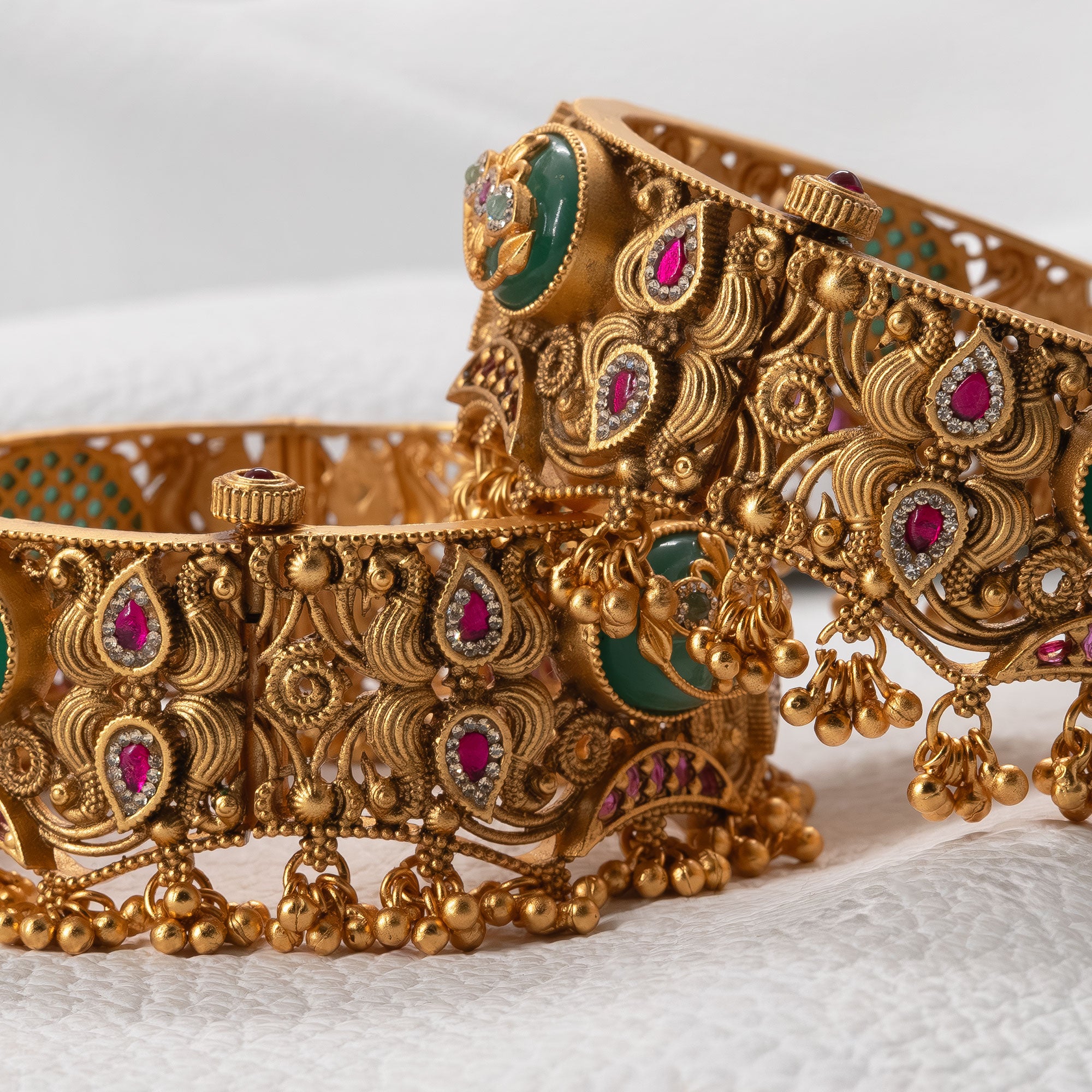Trendy Designer Antique Bangles (Set of 2)