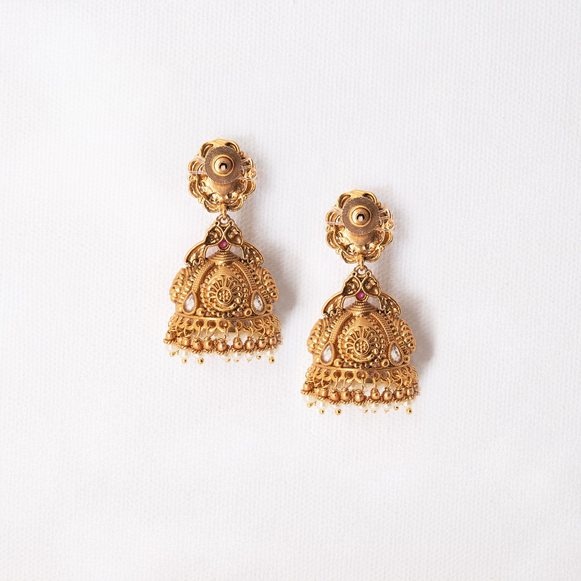 Traditional Floral Spear Earring Set