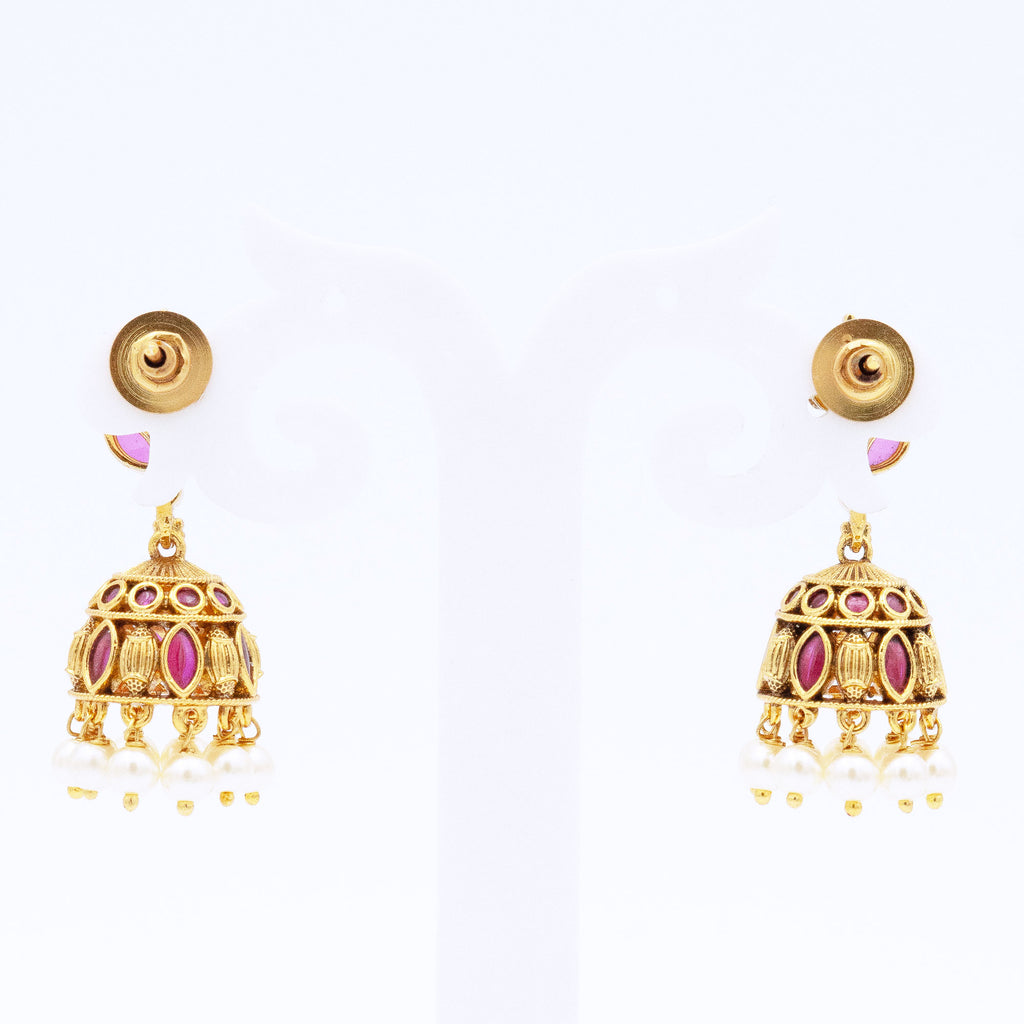 Traditional Two Petal Embryo Earring Set