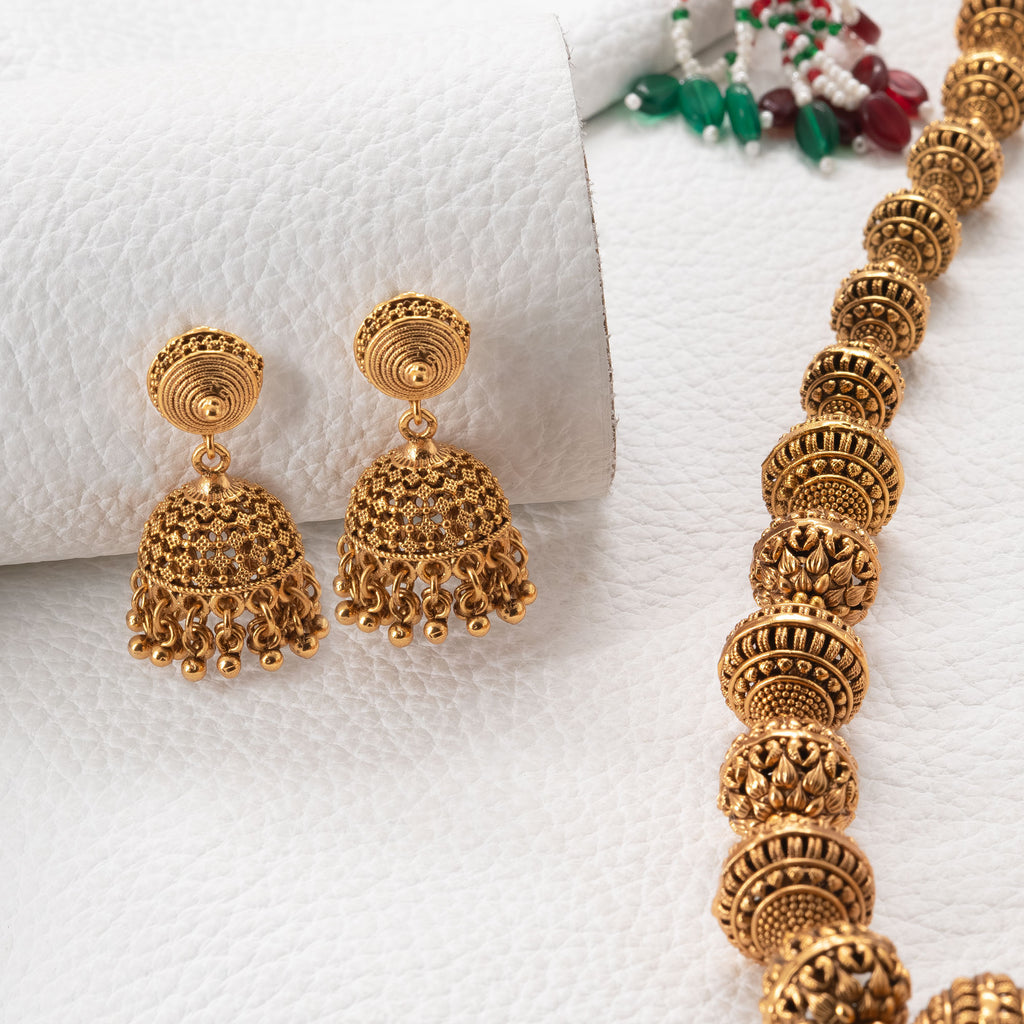 Trendy Big Rudraksha Necklace Set