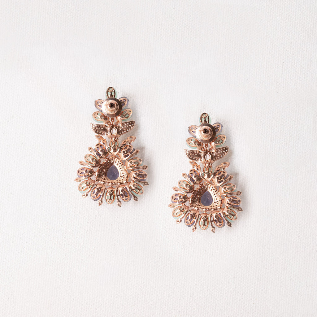 Modern Floral Top Earrings