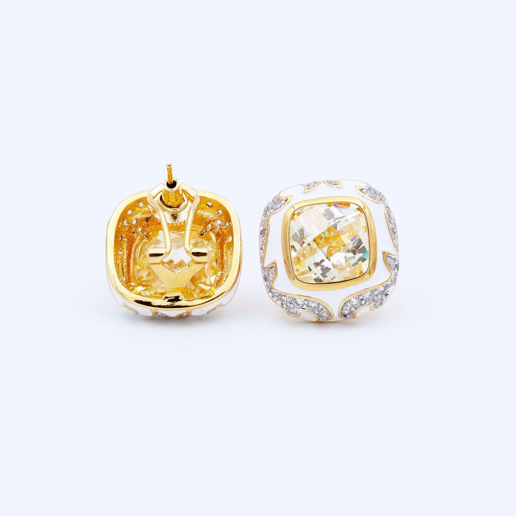 Modern Box Shaped Earrings