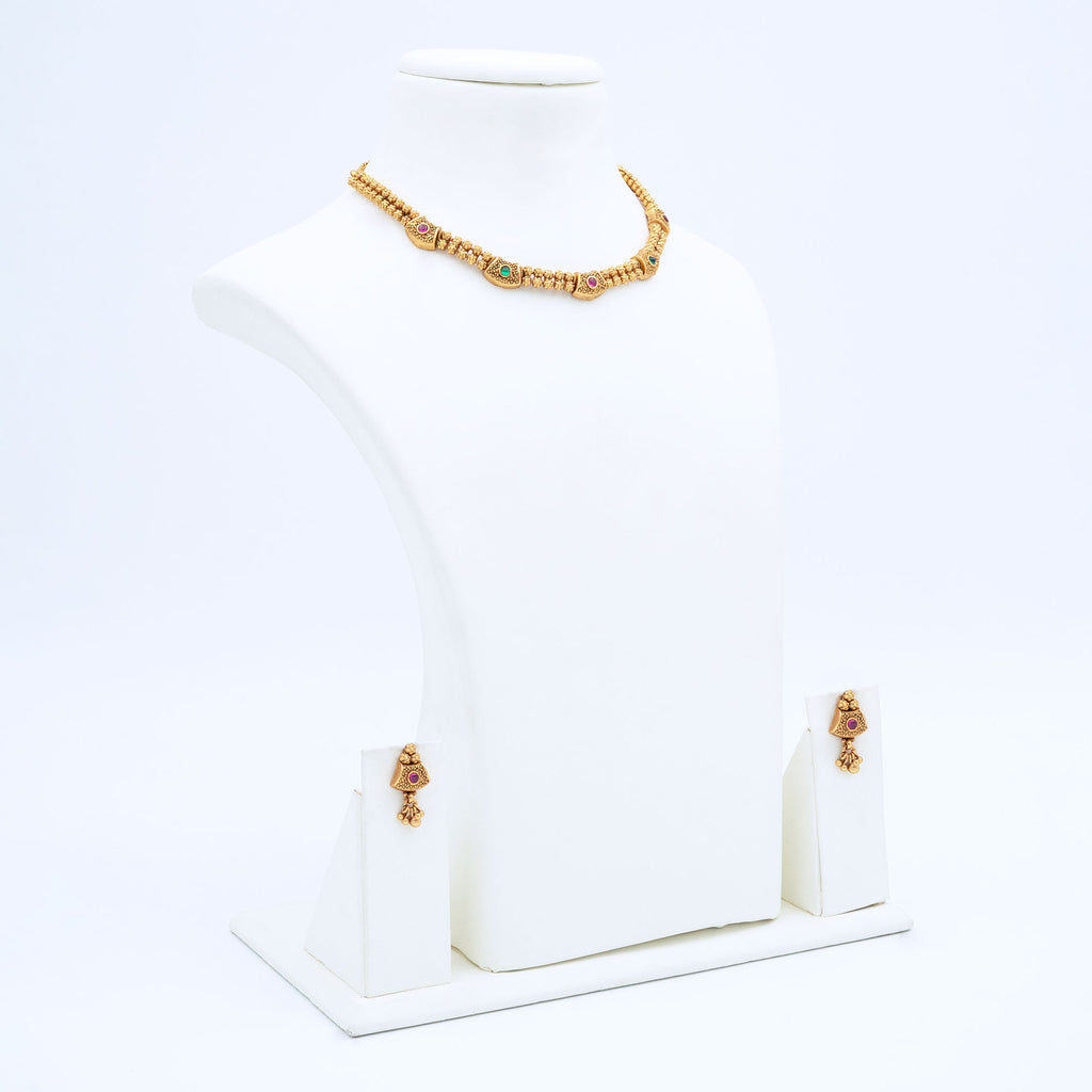 Trendy Box Shape Necklace Set
