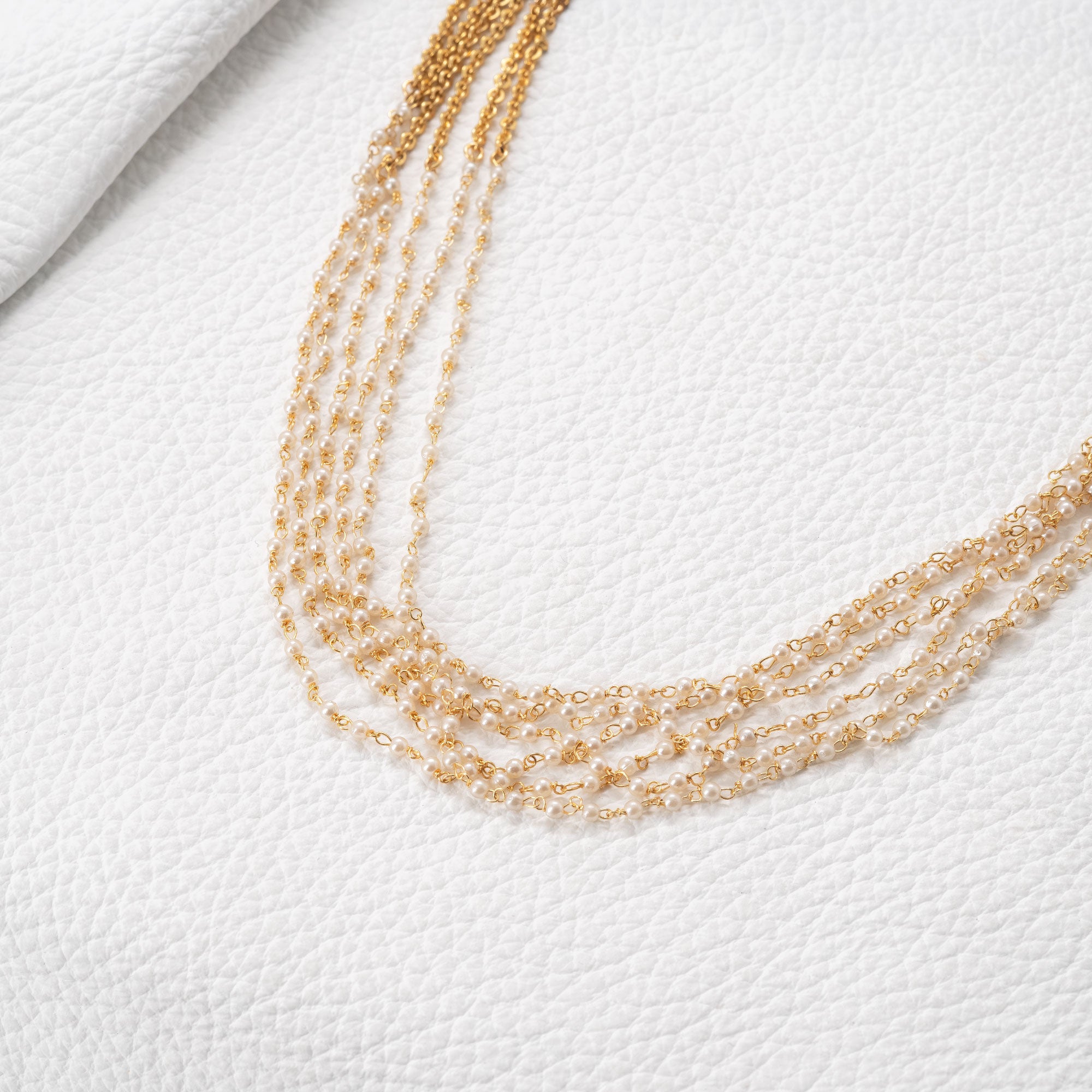 Trendy Layered Pearl Necklace