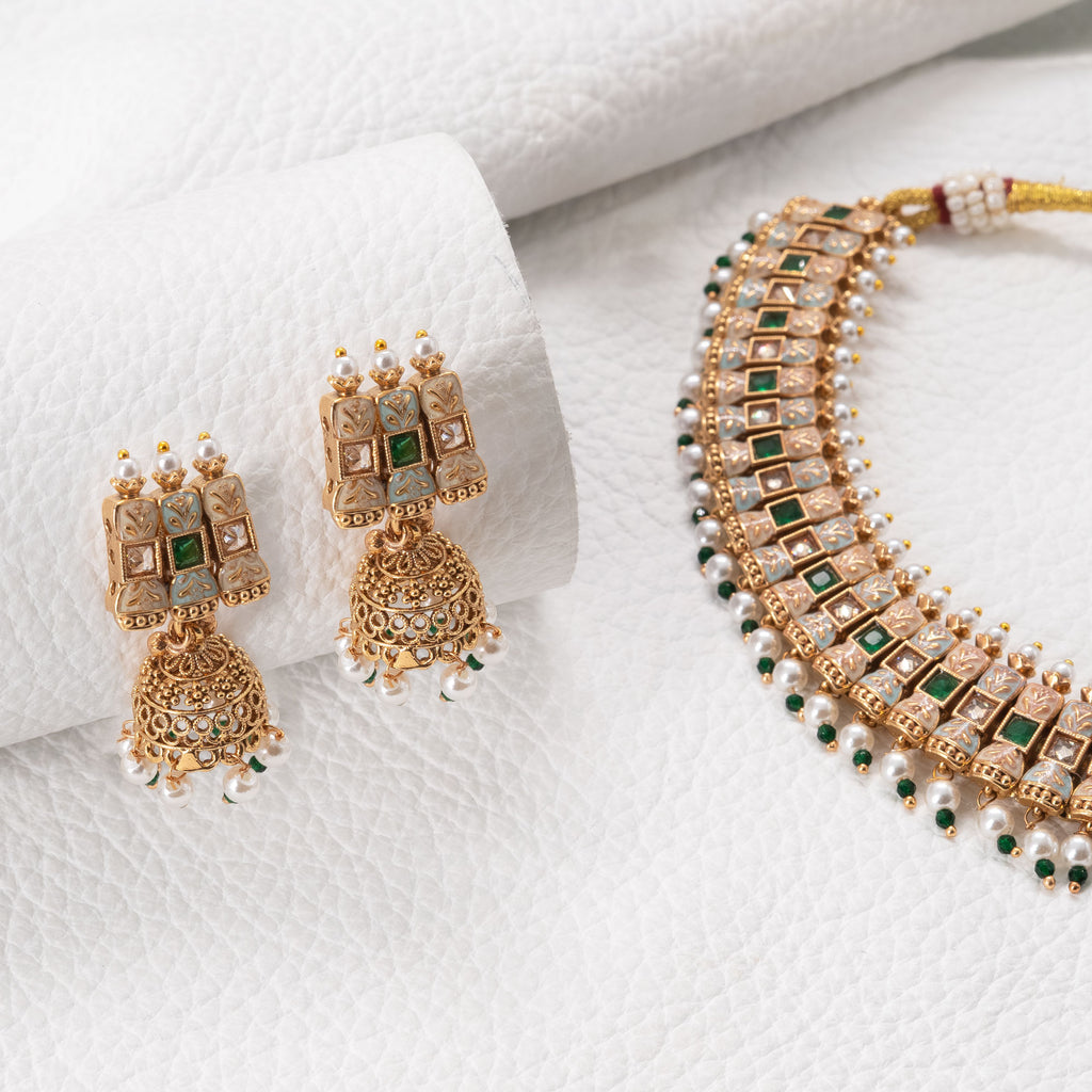 Traditional Meenakari Necklace Set