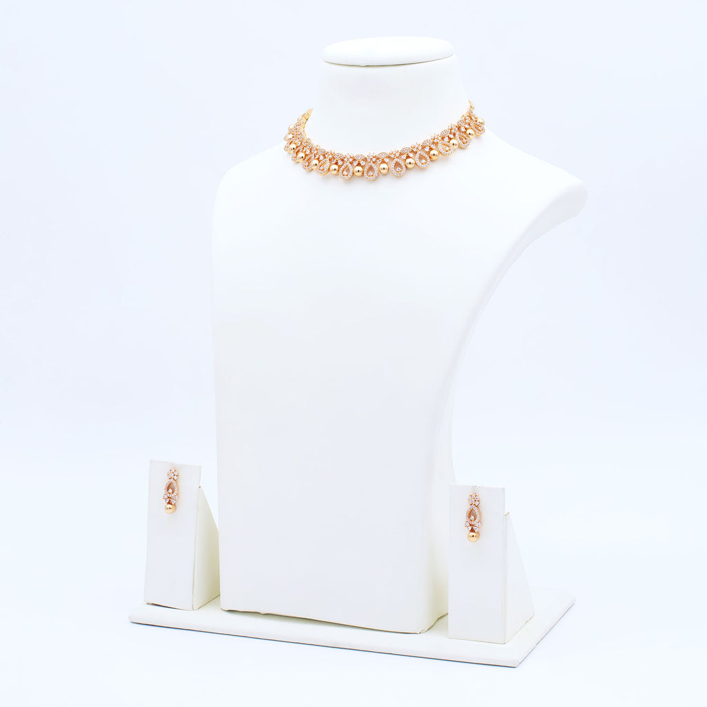 Modern Multi Drop Necklace Set