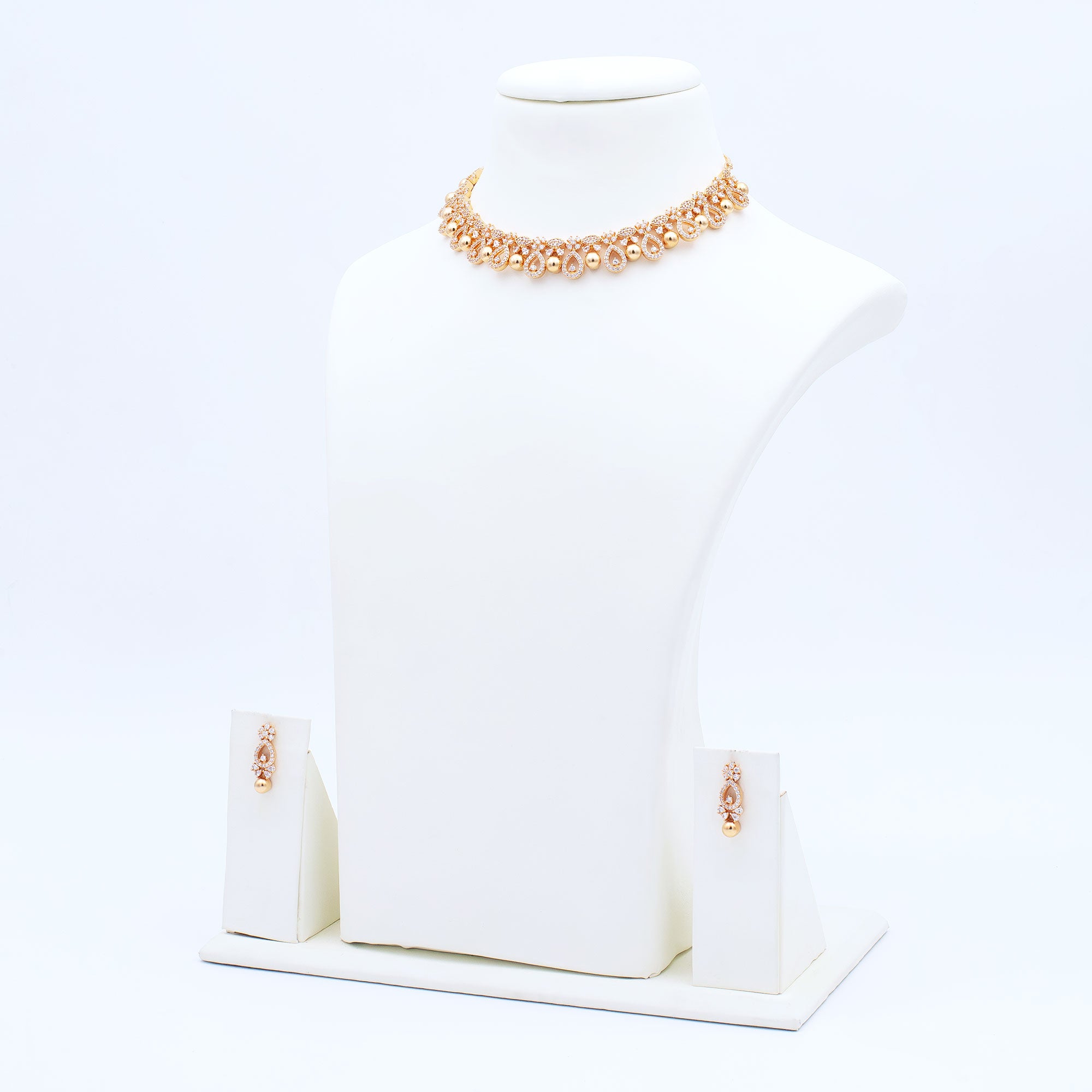Modern Multi Drop Necklace Set