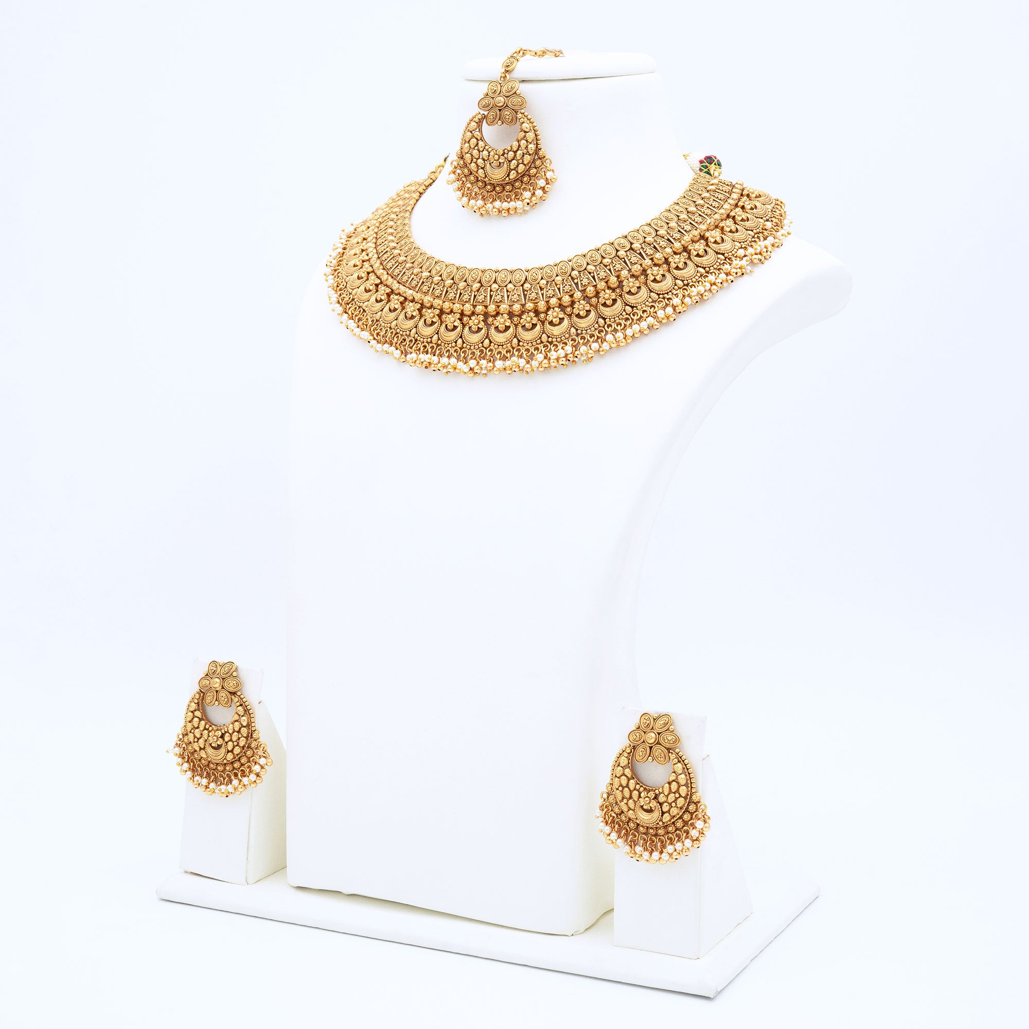 Trendy Crescent Necklace Set