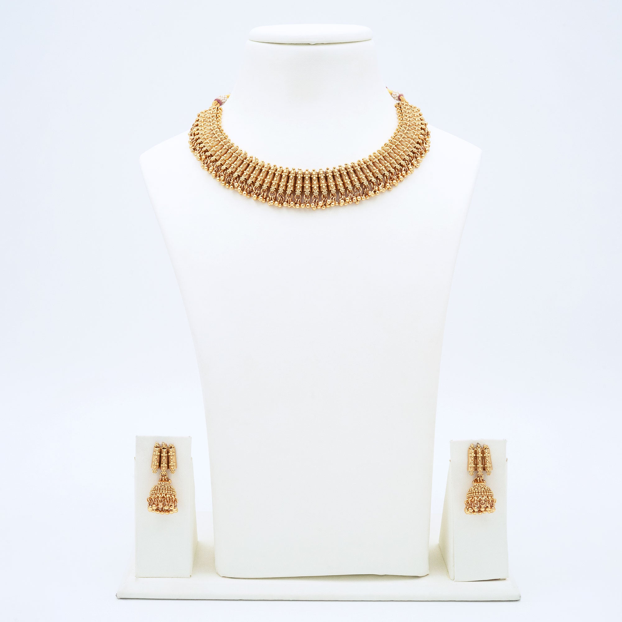 Traditional Column Necklace Set