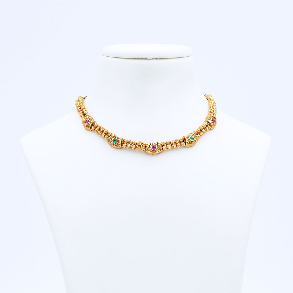 Trendy Box Shape Necklace Set