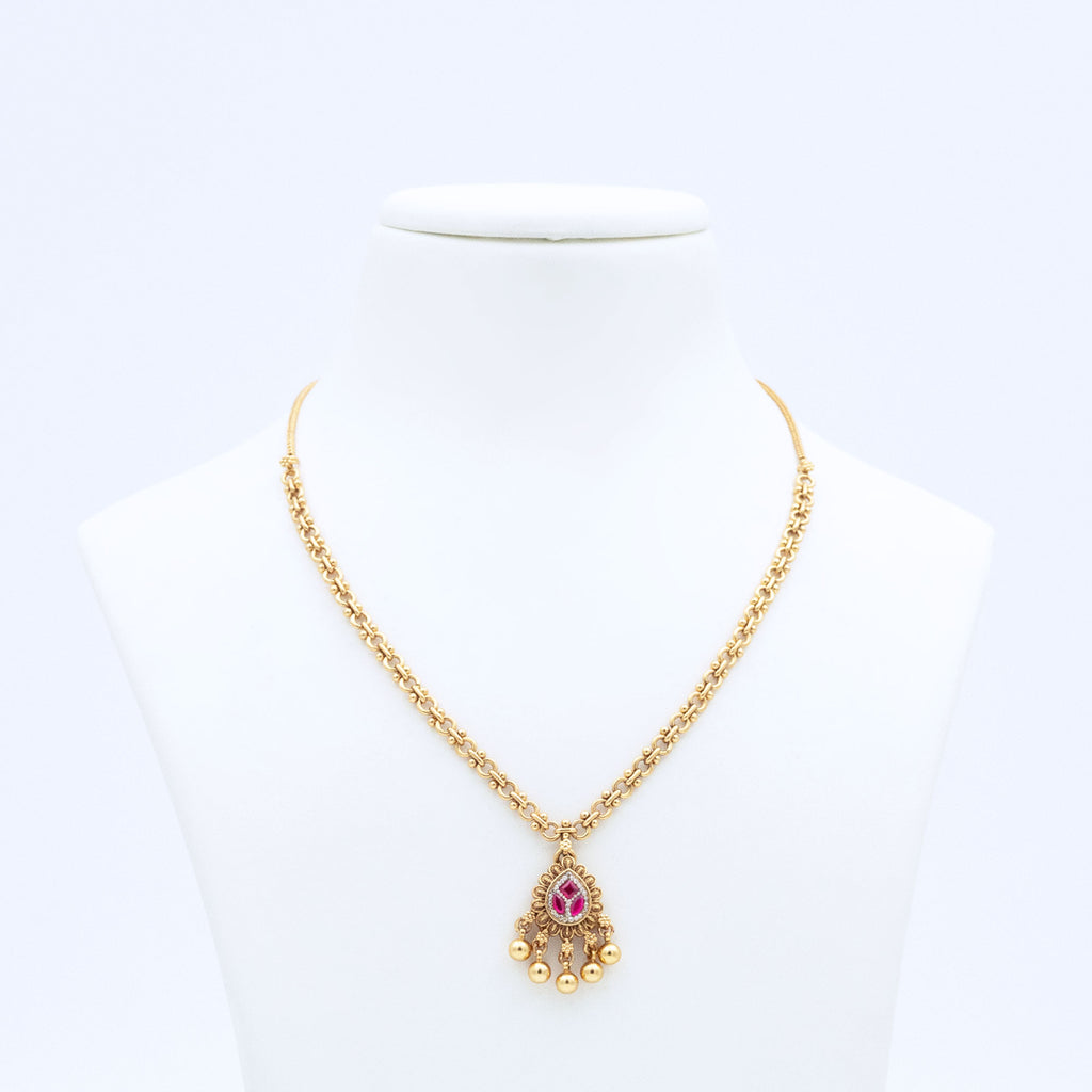 Trendy Spear Pendant Necklace Set