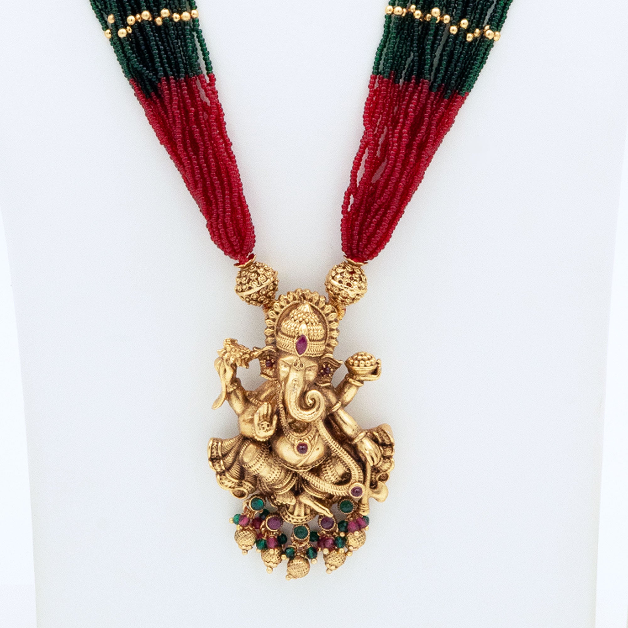 Trendy Ganesha Pendant Necklace Set