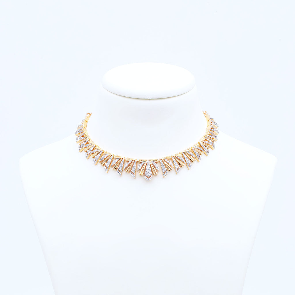 Modern Scallop Necklace Set