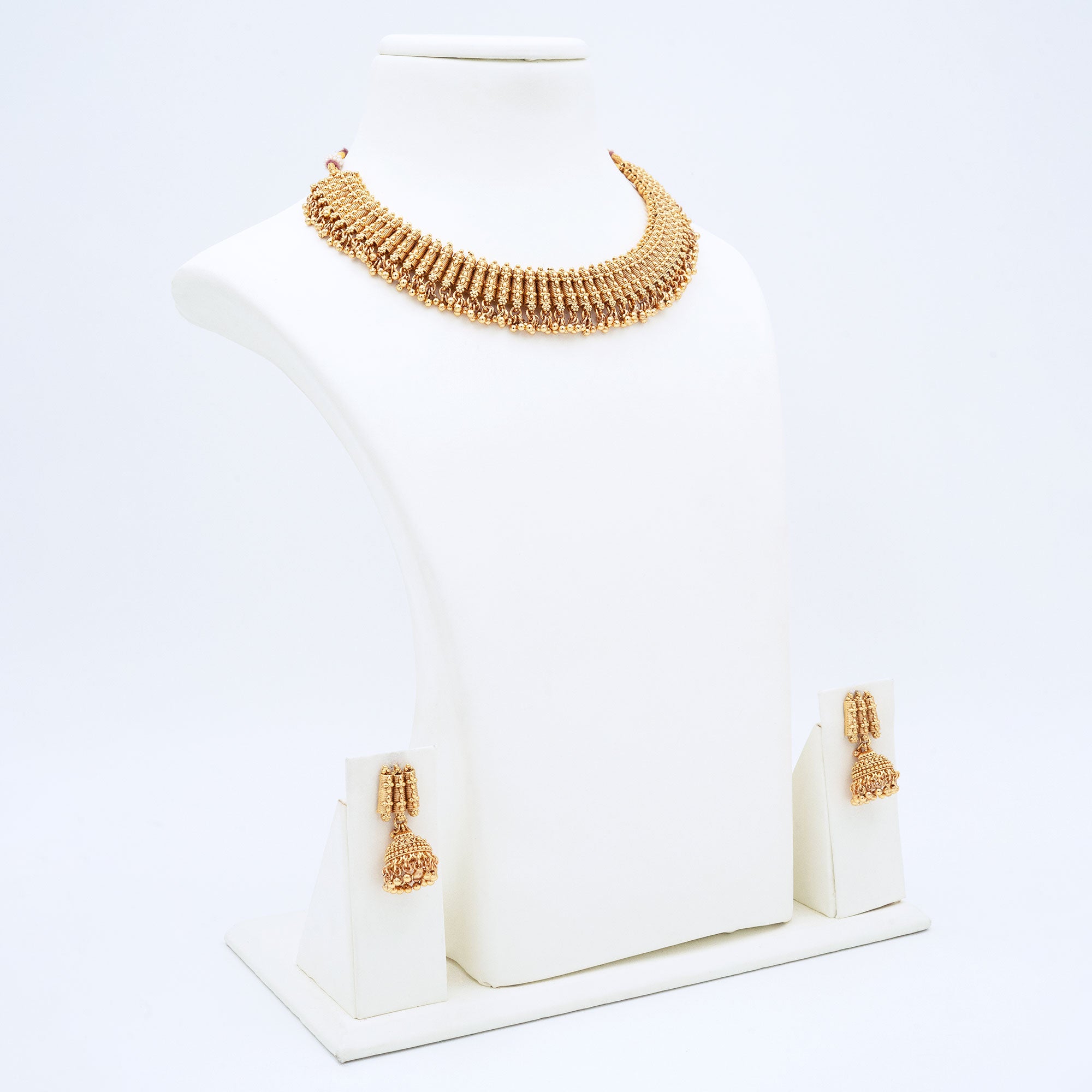 Traditional Column Necklace Set