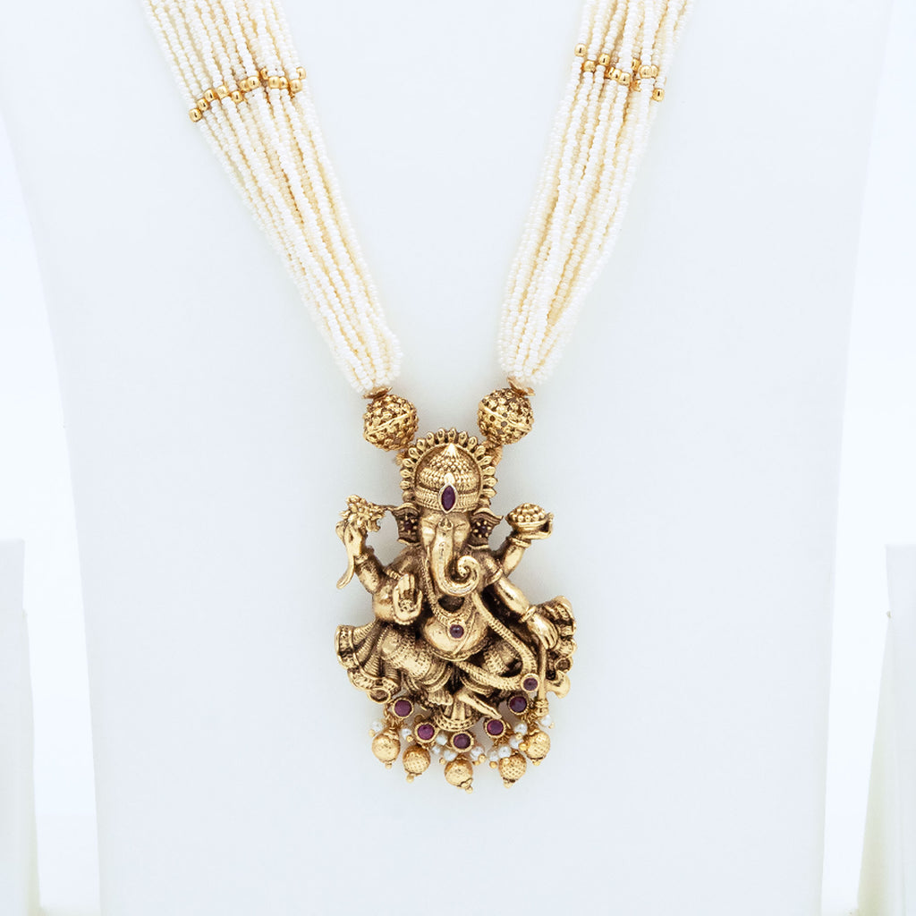 Trendy Ganesha Pendant Necklace Set
