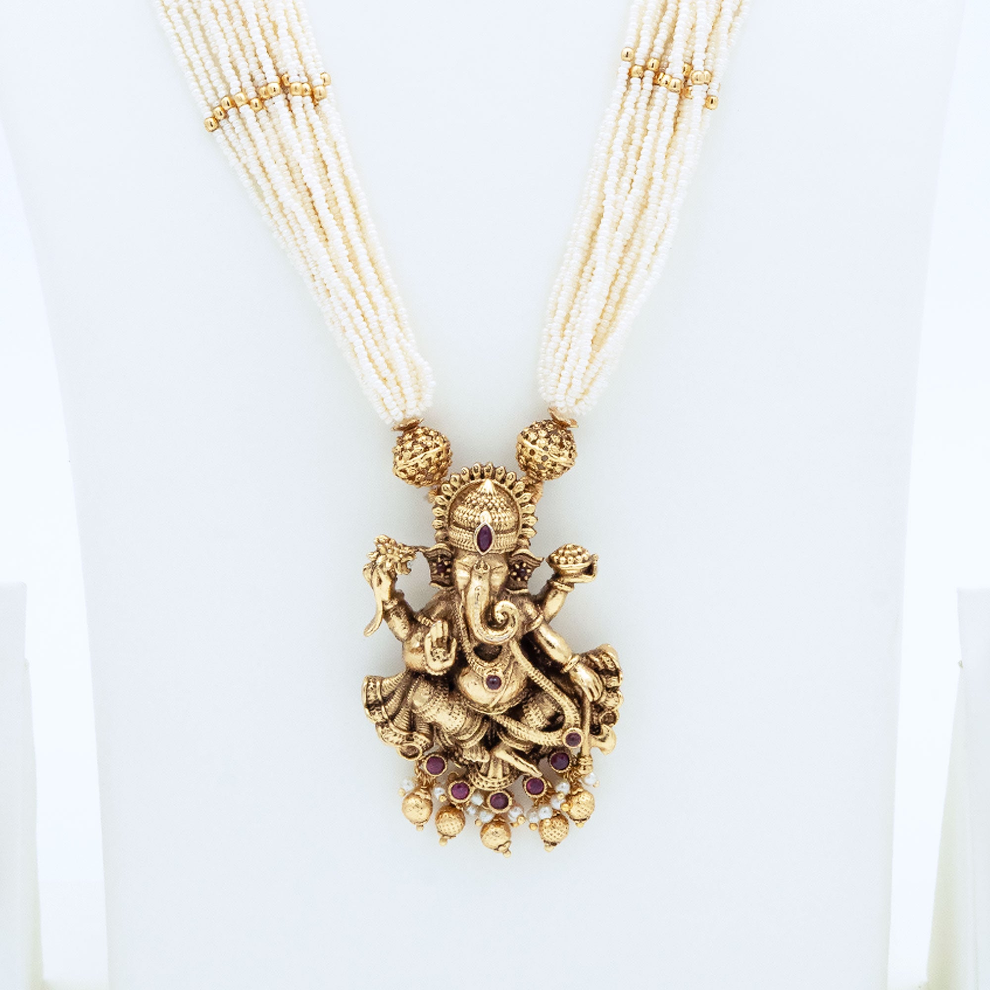 Trendy Ganesha Pendant Necklace Set