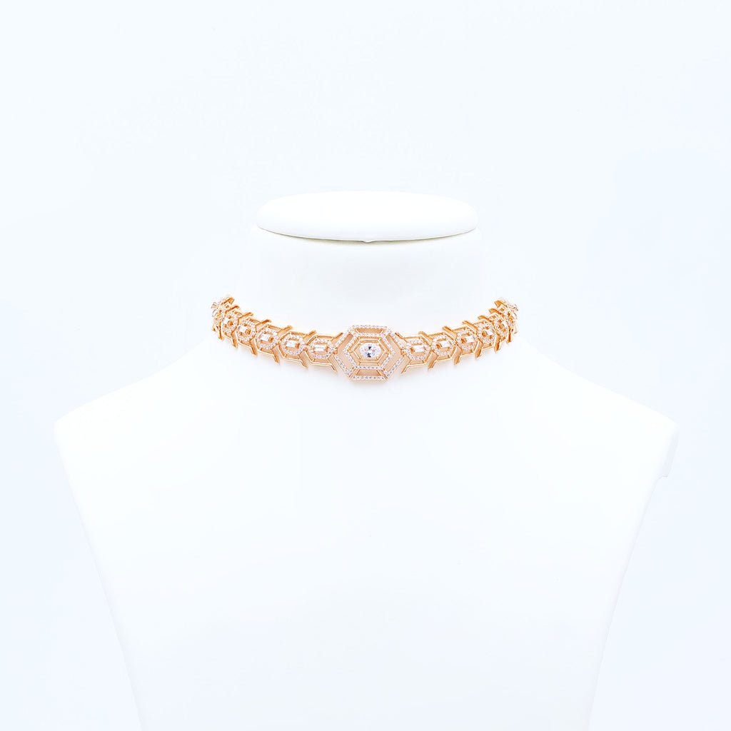 Modern Spider Link Necklace Set